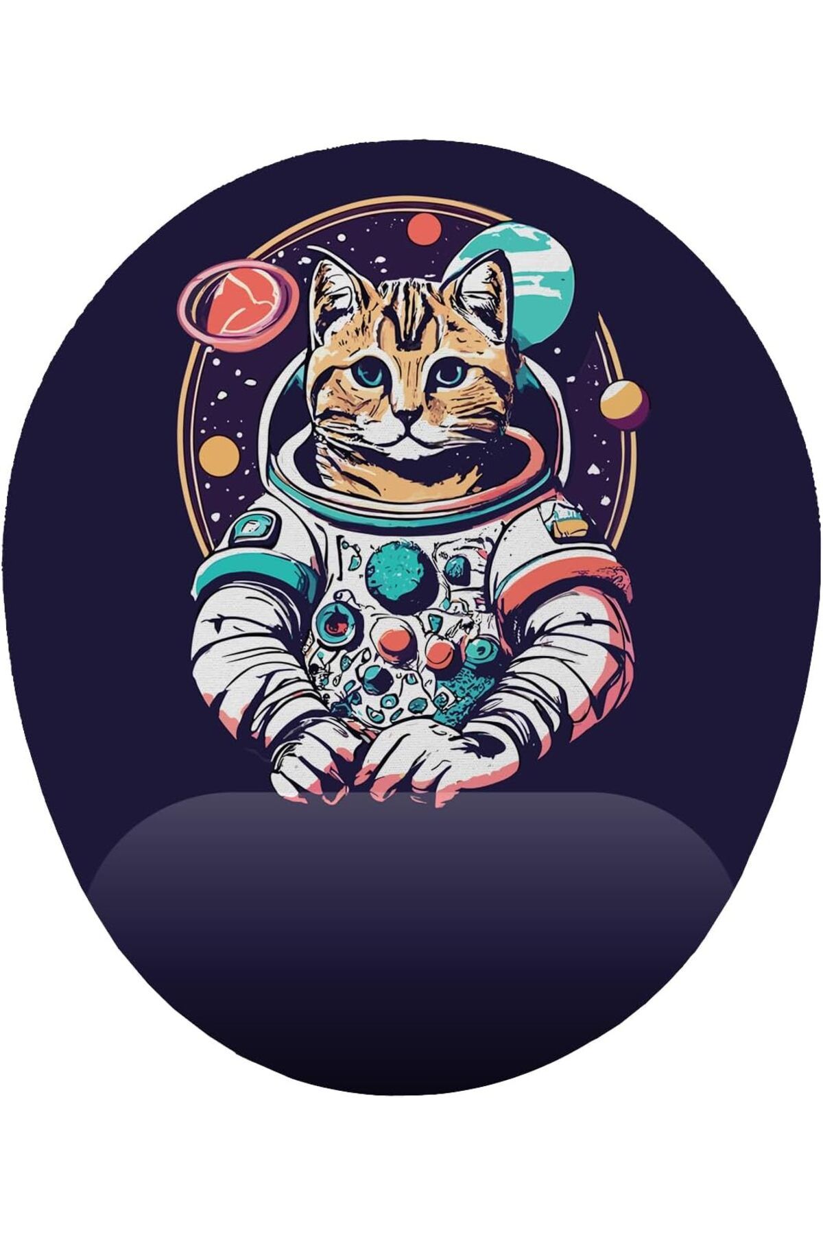 STOREMAX nffashopm fikirler Astronot Kedi Bilek Destekli Mouse Pad storestarx 1051353