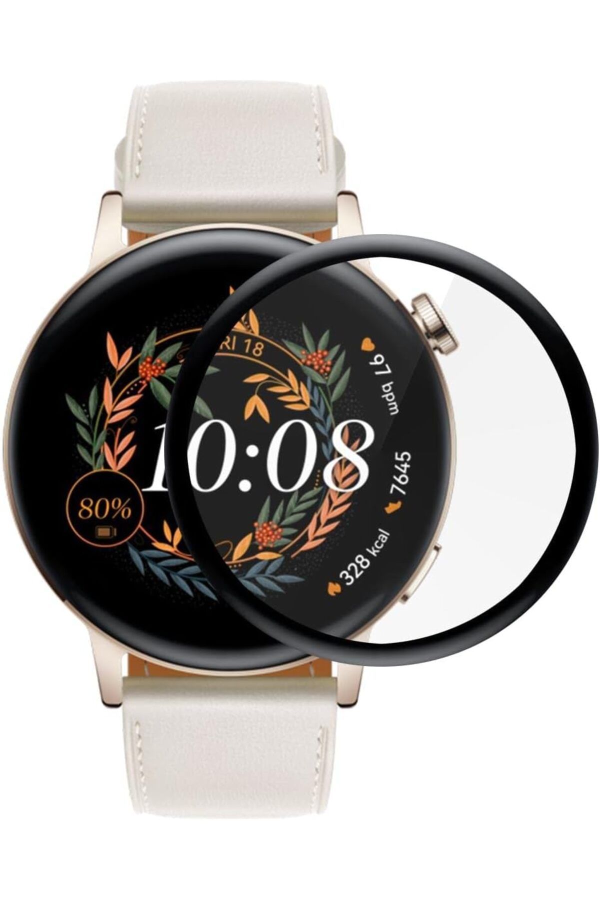 STOREMAX htpshopmx Watch GT4 41mm Tam Kaplayan Temperli Cam Full Ekran Koruyucu Siyah str http 1092444