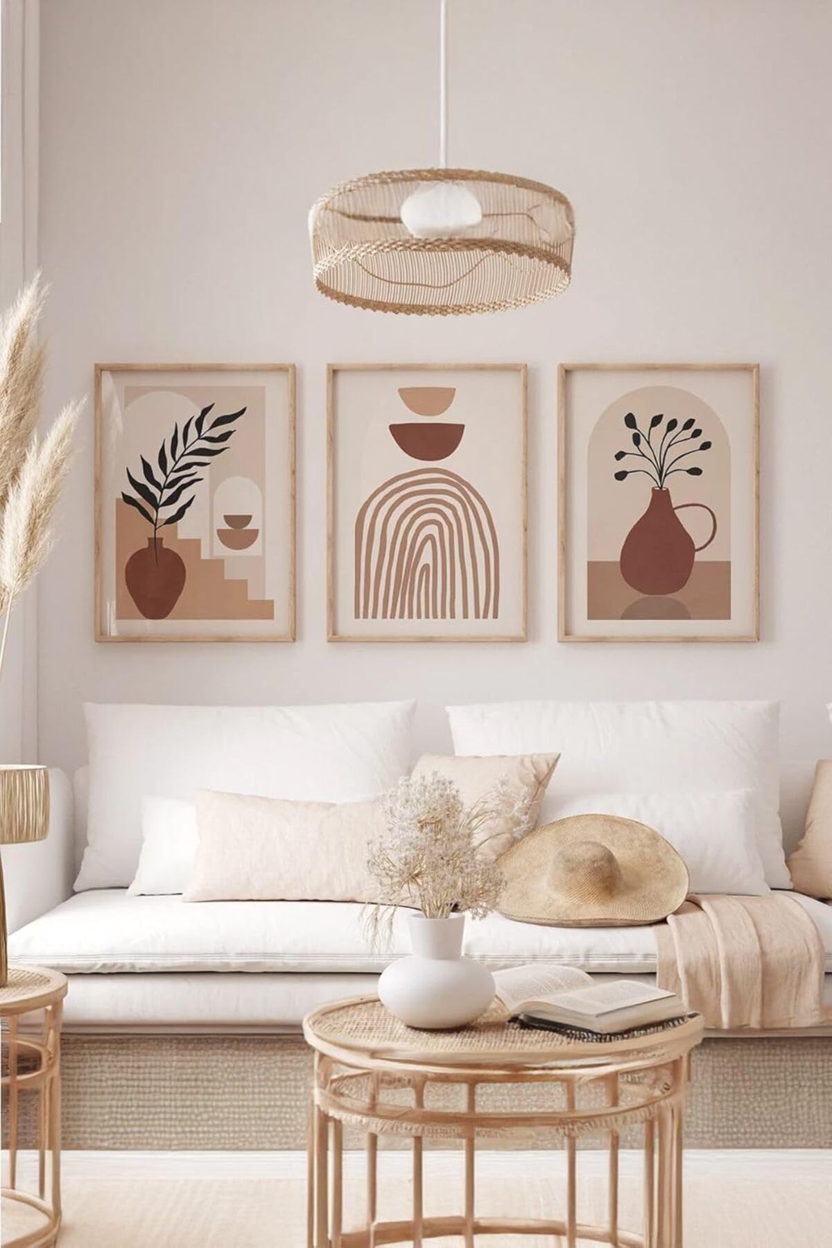 STOREMAX nffashopm Gerçek Ahşap Çerçeveli 3 Parça 3D Poster Tablo Seti - 3DARTSOHOSET41-3348 storestarx