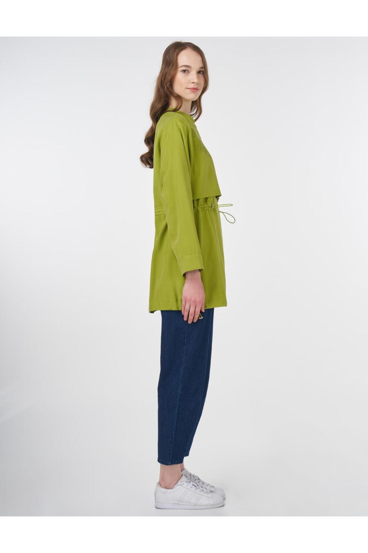KYR-Adjustable Modal Tunic at the Waist Golden Lime 6