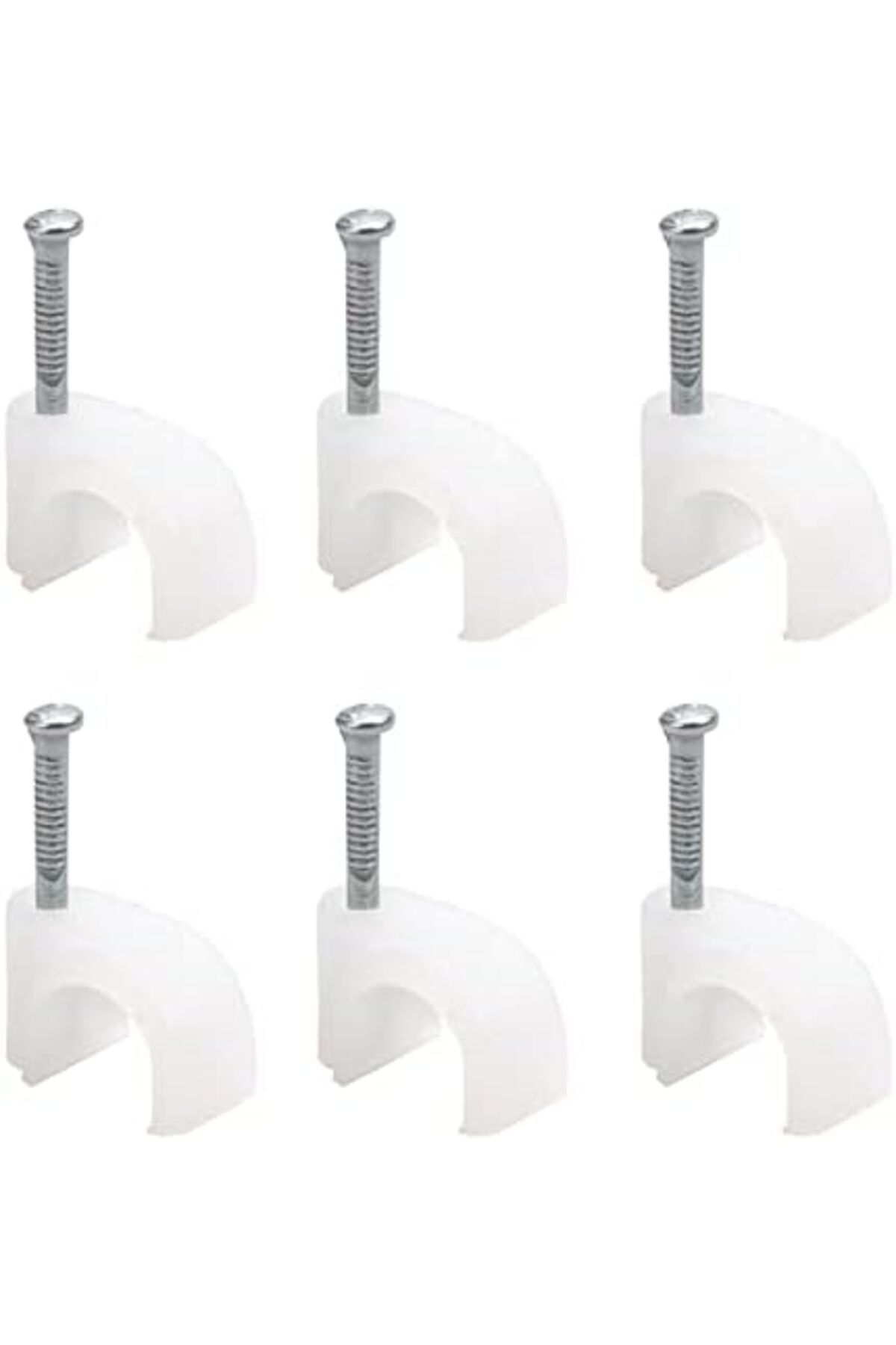 STOREMAX lvnmblya ADET NO 1 Beton Çivili Kablo Tutucusu Kroşe -1 Numara 4X6 MM Kordon Kablo Kroşesi (100)