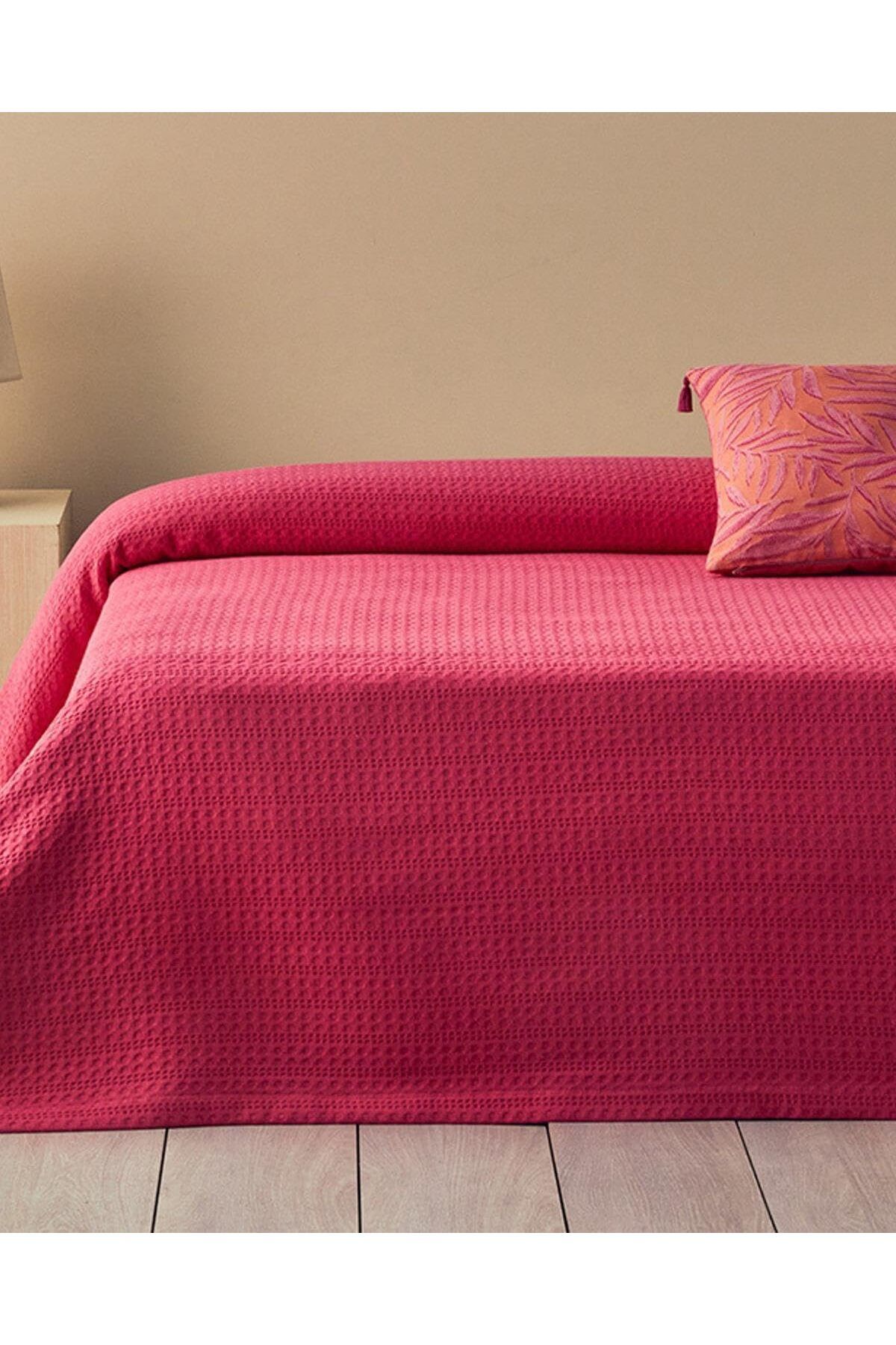 STOREMAX nffashopm Home Harmony Çift Kişilik Pike Koyu Pembe storestarx 1051353