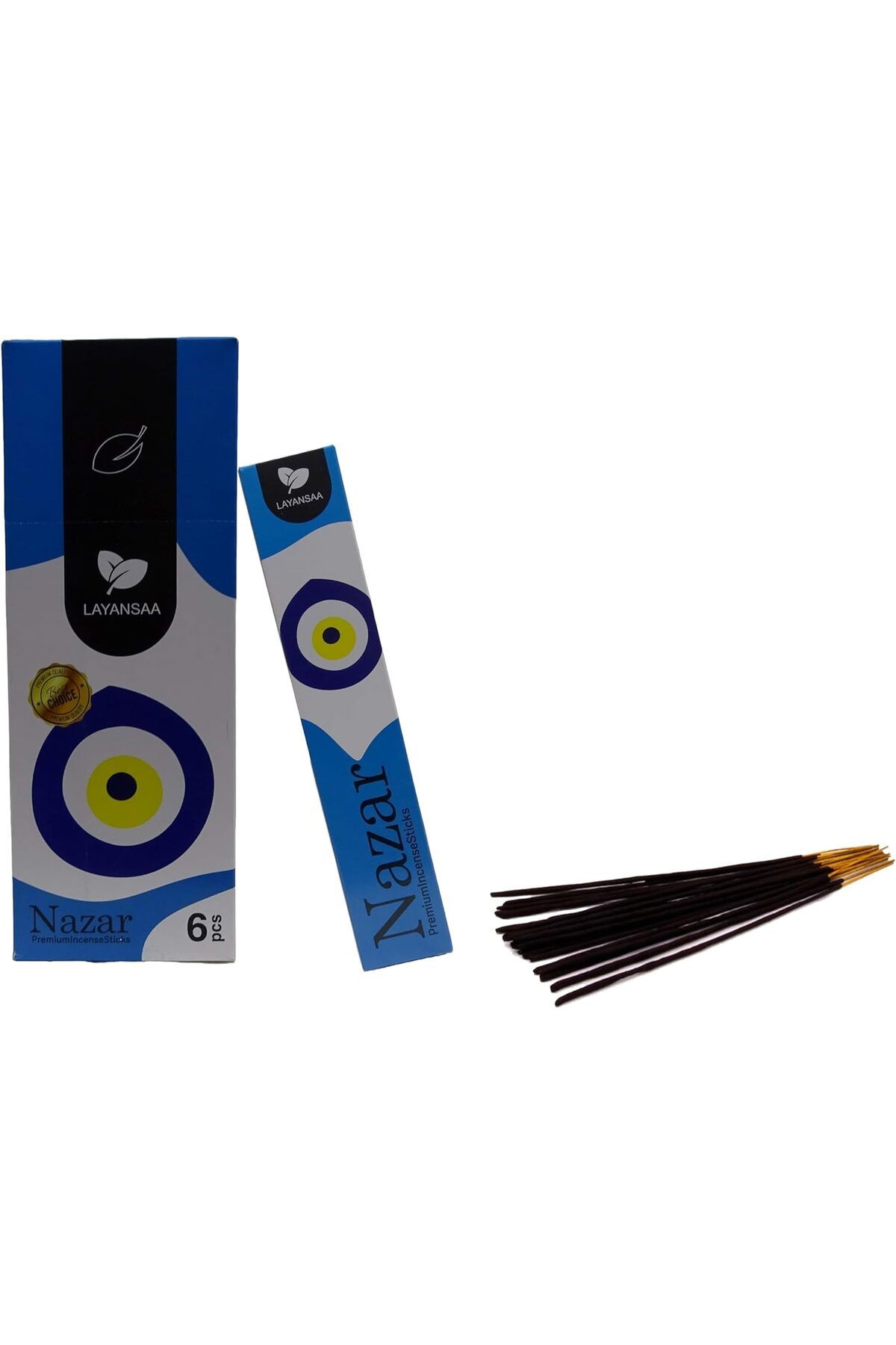 STOREMAX Nazar (Blue Eye) Kokusu Özel Aroma Kokusu Agarbatti Arınma 20 Adet 1 Paket Çubuk Tütsü tr