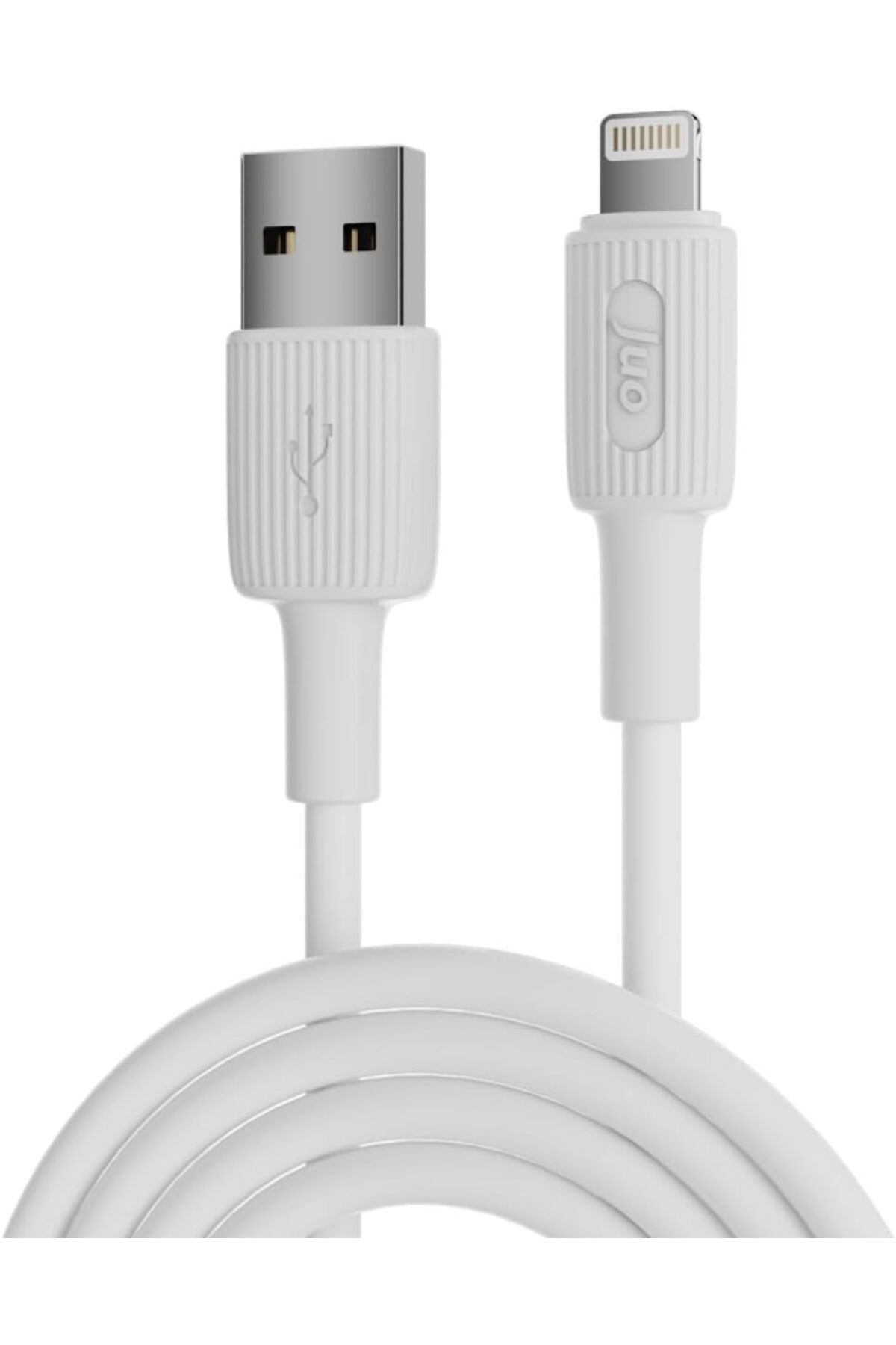 STOREMAX cmllashop 12W 2.4A USB-A to Lightning iPhone iPad Silikon Hızlı Şarj ve Data Kablosu Beyaz 1 Metr