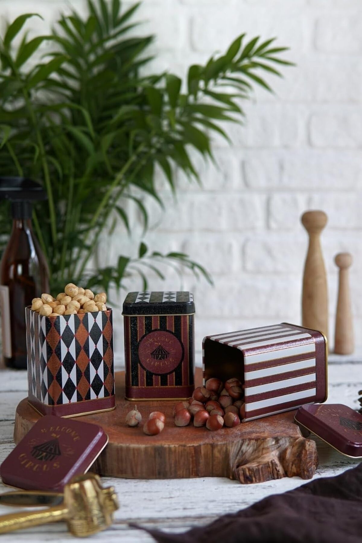 STOREMAX htpshopmx Kare Metal Saklama Kabı 75x75 3 lü Set Circus (Circus) str http 1092444