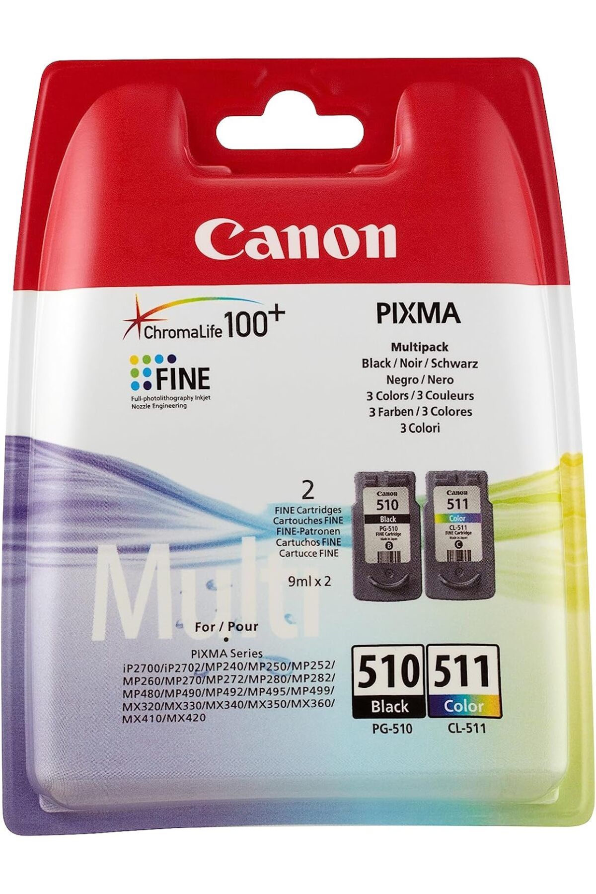 STOREMAX cmllashop PG-510/CL-511 MULTIPACK Orijinal 2'li Mürekkep Kartuşu Seti 2970B010 542093