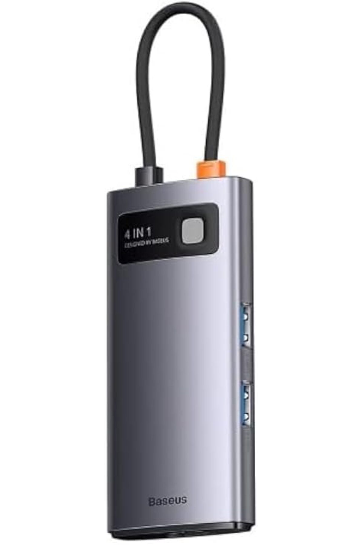 STOREMAX nffashopm Hub 4'ü 1 arada Metal Gleam Serisi, USB-C - 3X USB 3.0 + Ethernet RJ45 storestarx 1051353