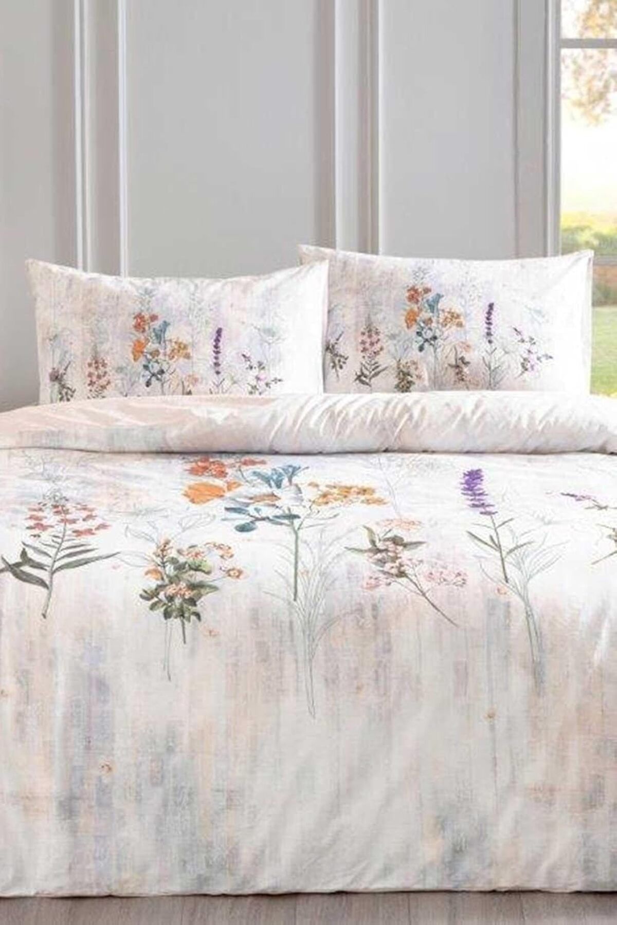 STOREMAX nffashopm Nev Floraison Nevresim Takımı Çift Kişilik Somon storestarx 1051353