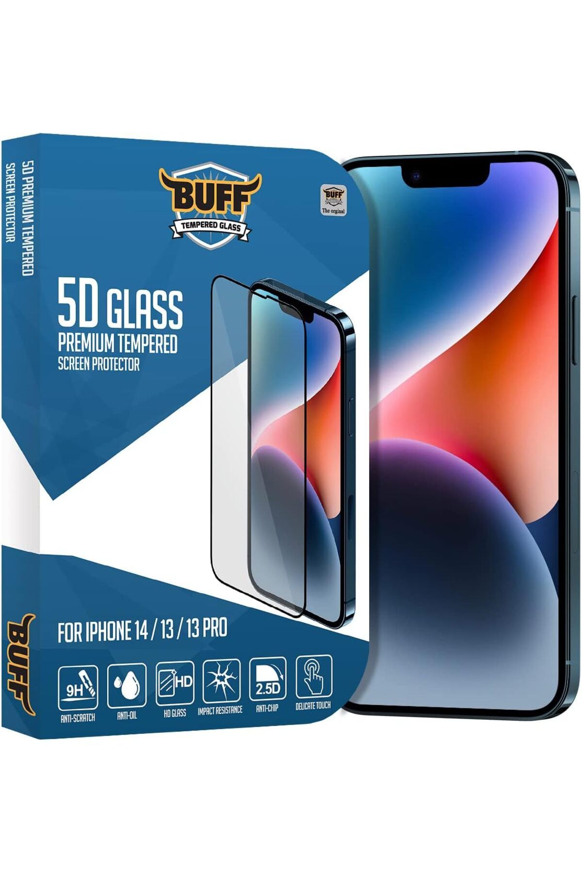 yenibagshop LABS iPhone 14/13/13 Pro Uyumlu 5D Glass Ekran Koruyucu