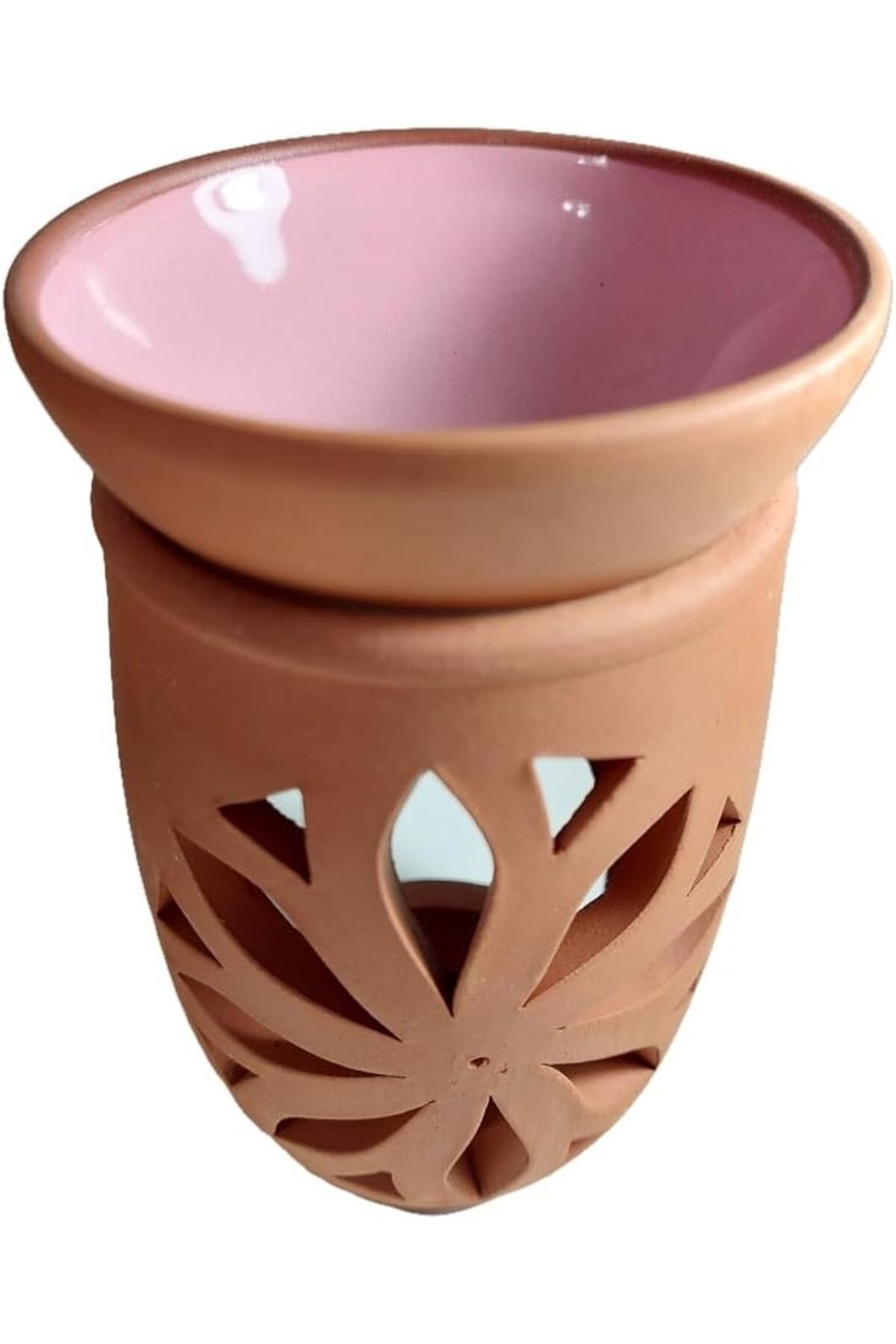 STOREMAX bystoreby Gift Tealight Mum Hediyeli El Yapımı Çömlek Tütsülük Buhurdanlık – Dekorasyon Ne