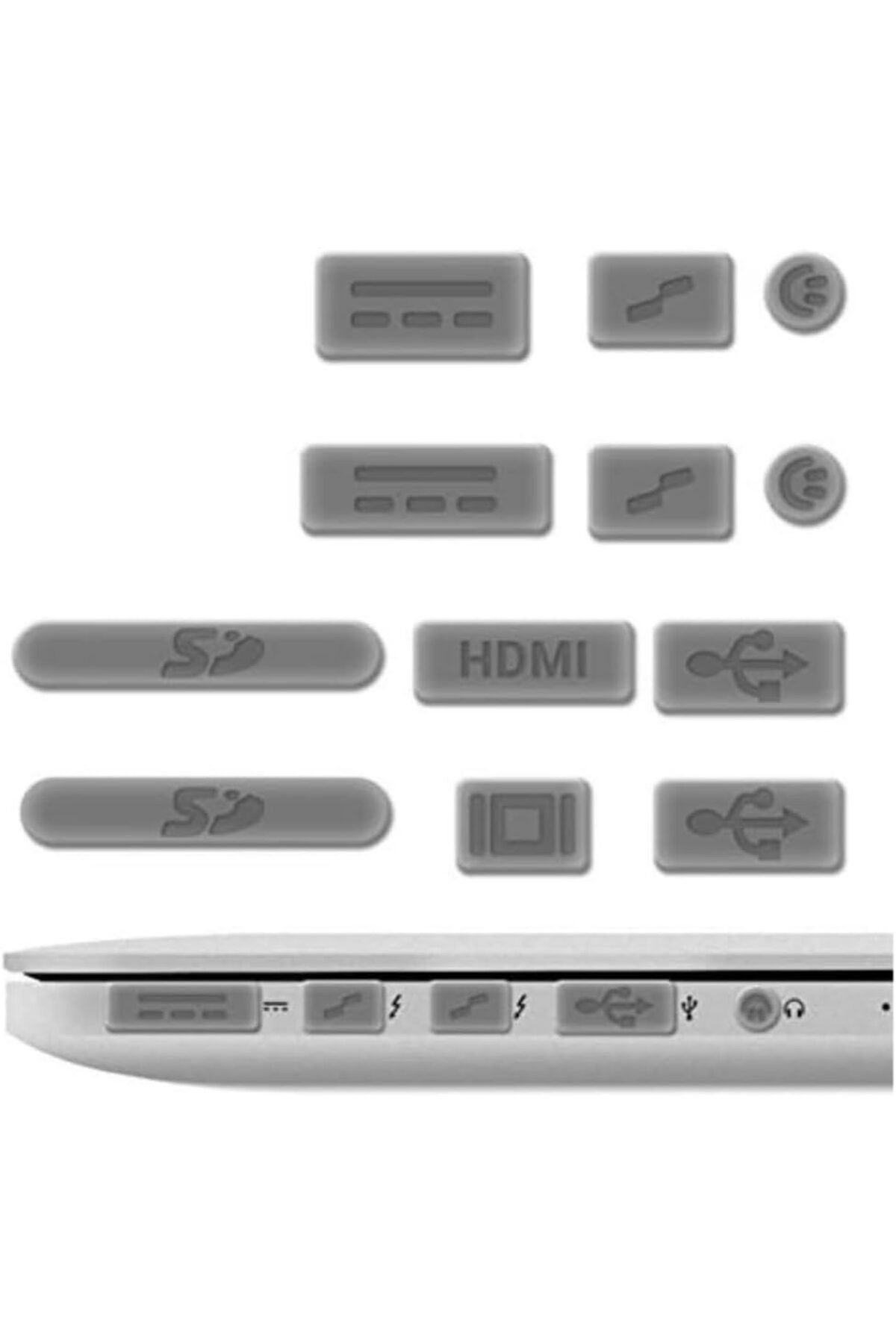 STOREMAX glpzr Macbook Air-Pro Tüm Modeller Toz Önleyici Tıpa Koruma Seti USB Tablet Telefon Kulaklık ile
