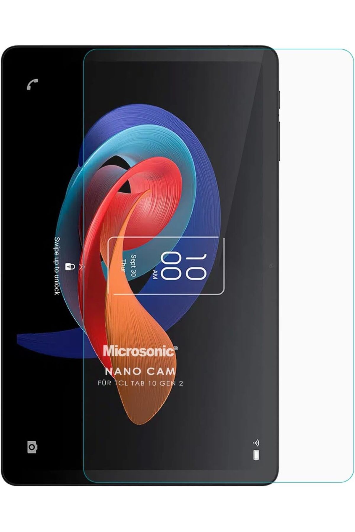 yenibagshop TCL Tab 10 Gen 2 Nano Glass Cam Ekran Koruyucu [Tab 10 Gen 2 ile Uyumlu Ekran Koruyucu-Şeffaf]