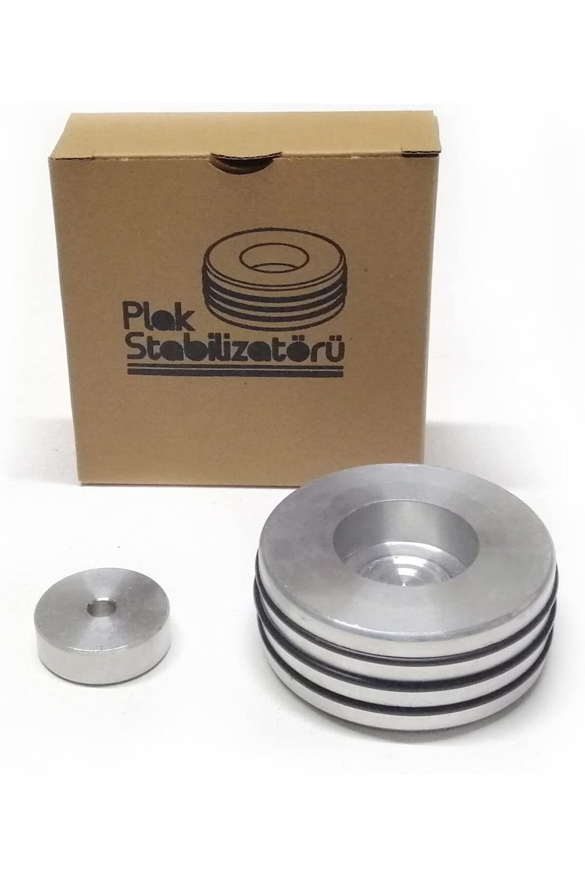STOREMAX nffashopm Sesler Plak Stabilizatörü + 7" Plak Adaptörü (Gümüş) storestarx 1051353