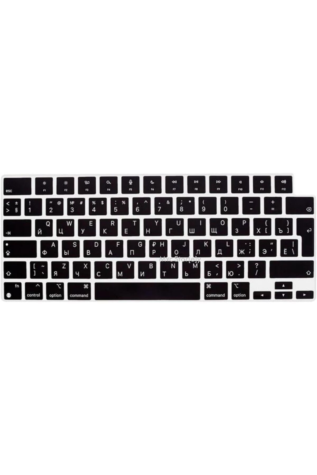 STOREMAX glpzr Rusça Klavye Macbook Air-Pro Koruyucu (Touchbarsız) A2681 A3113, A2941 A3114, A2442 A2779 A2