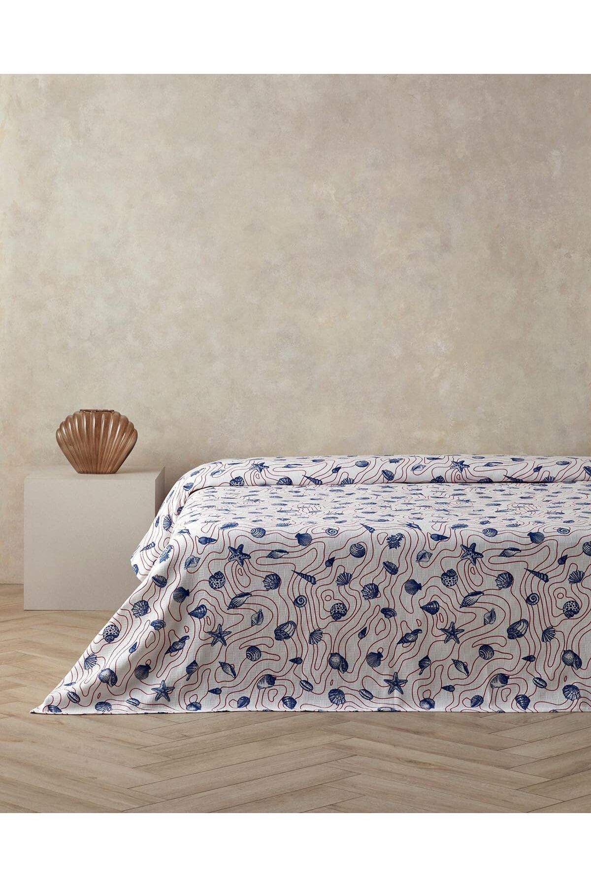 STOREMAX mrttnca Home Seashell Shmphony Çift Kişilik Pike Kırmızı-Koyu Mavi trndymrt 1087243
