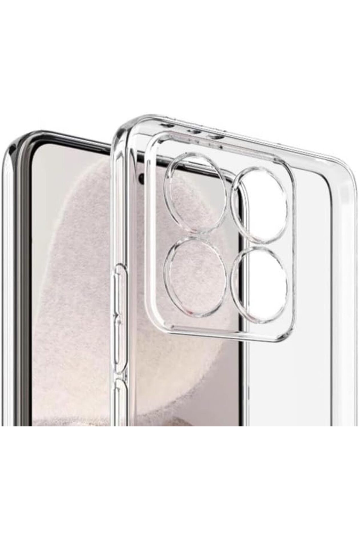 STOREMAX nffashopm Xiaomi 14T Pro Şeffaf Silikon Telefon Kılıfı storestarx 1051353