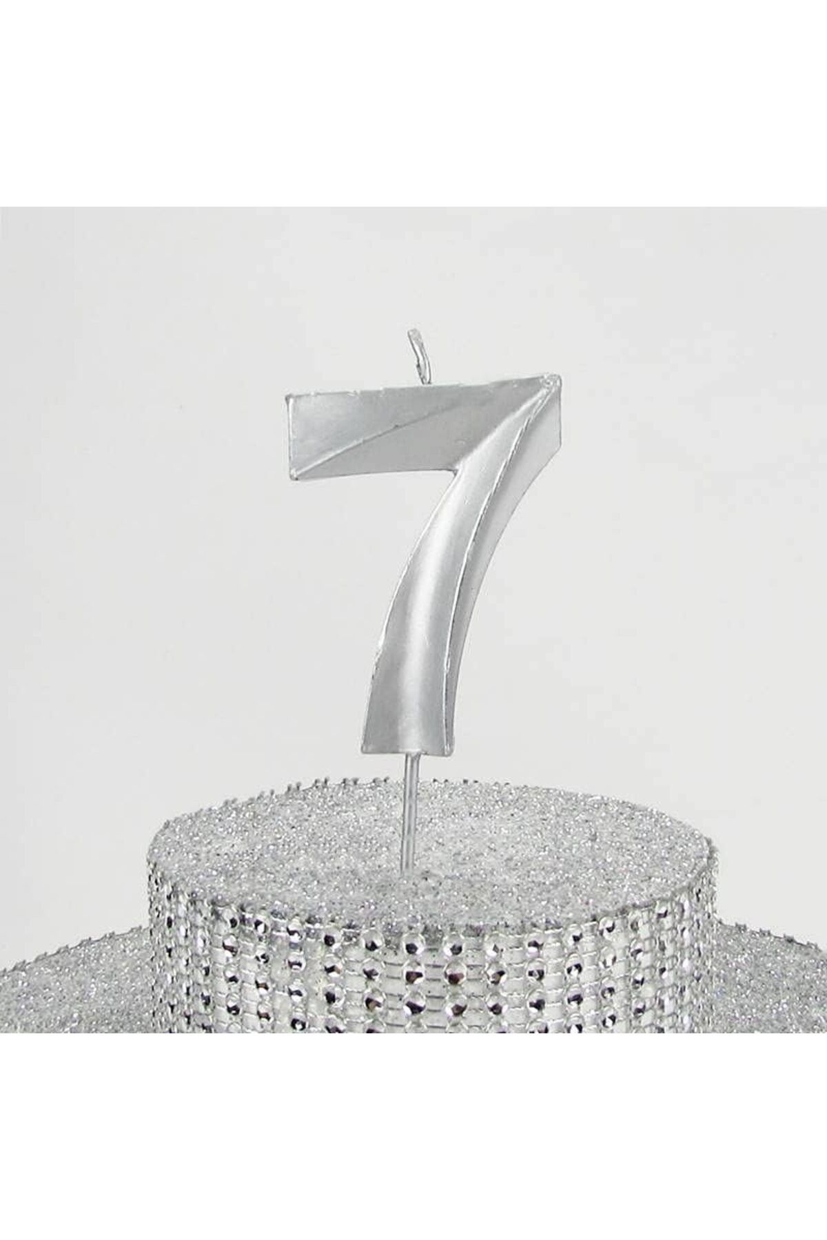 STOREMAX mrttnca VİTRİNİ 7 Yedi Rakamlı Gümüş Gri Mum 6.5 Cm trndymrt 1087243