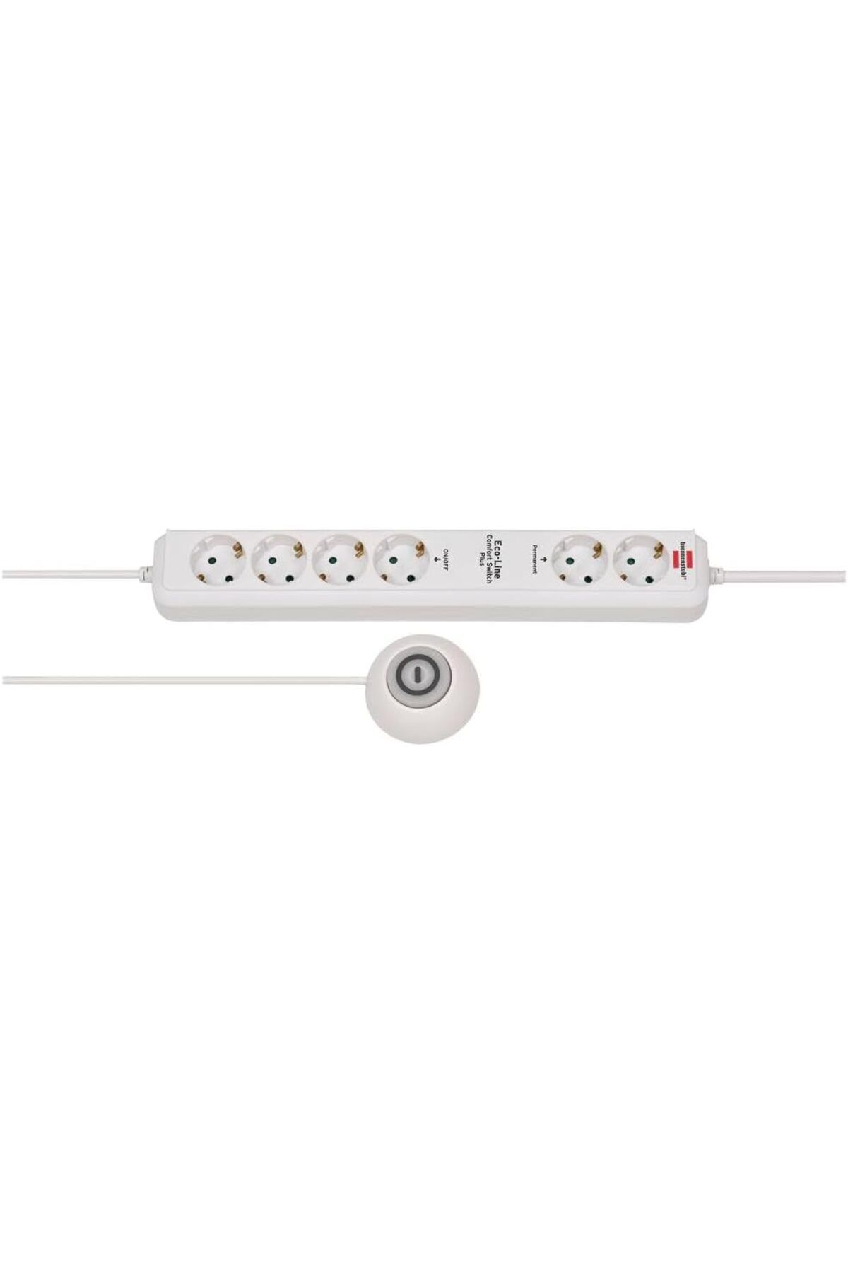 STOREMAX mrttnca Eco-Line Comfort Güvenlik Anahtarlı 6'lı Uzatma Priz trndymrt 1087243