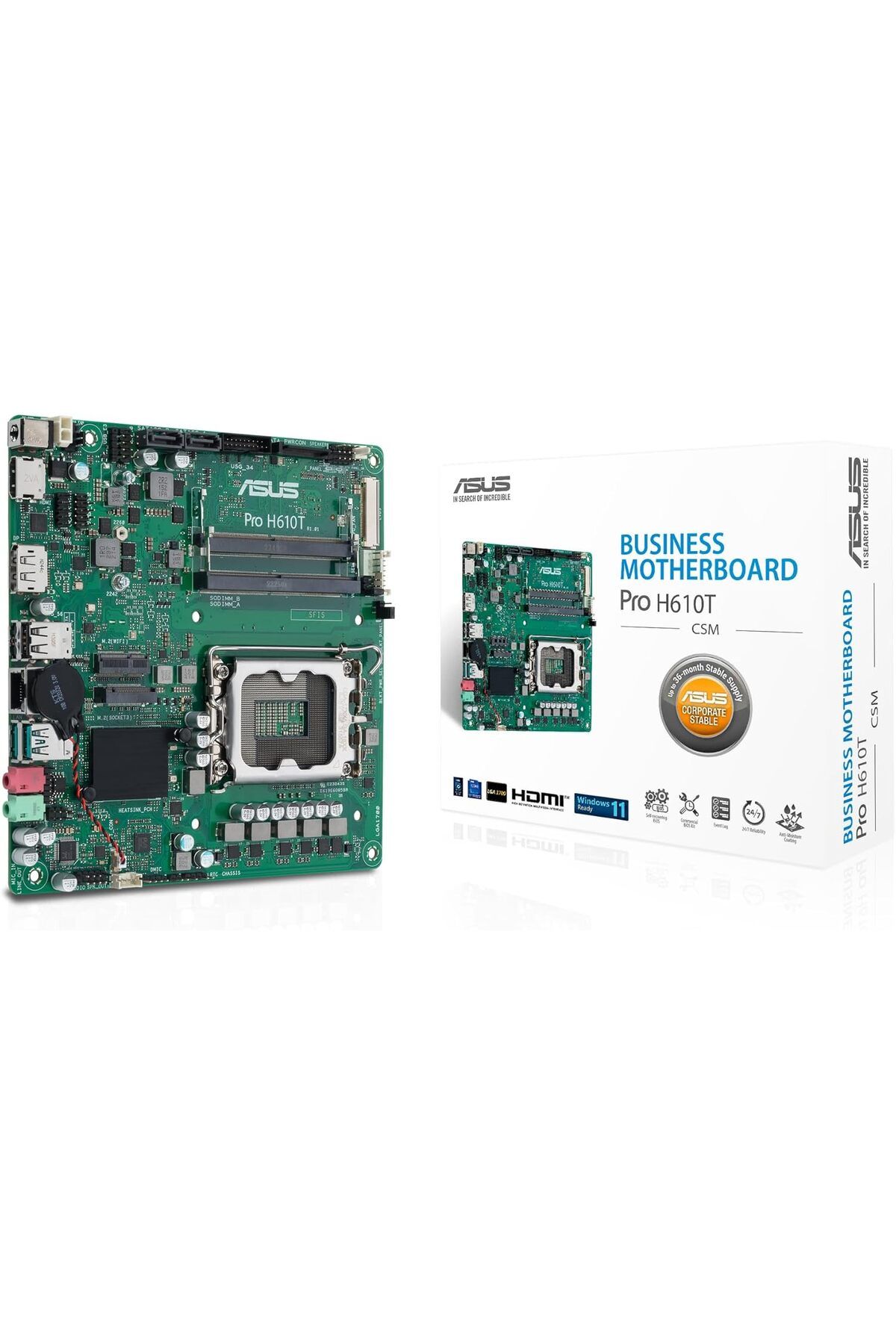 STOREMAX lbstorex PRO H610T-CSM Intel H610 LGA1700 DDR5 5600 DP HDMI LVDS M2 USB3.2, Anakart Newdsng 1116818