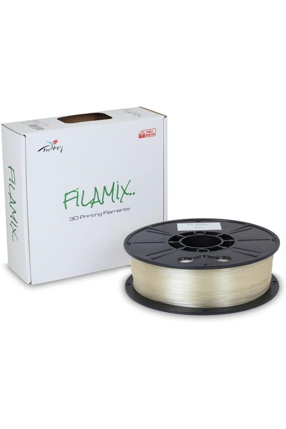 yenibagshop Pla + 1.75 mm Filament 1 kg Plus - Şeffaf