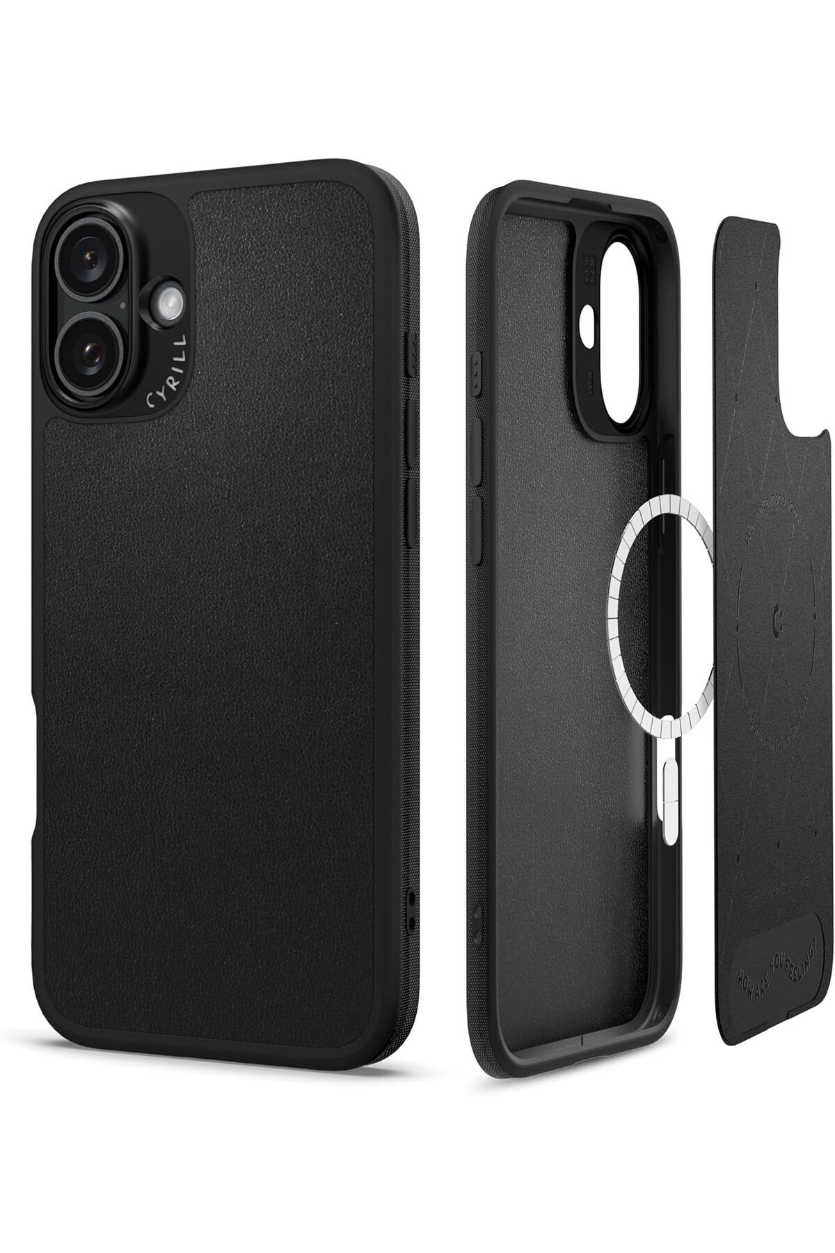 STOREMAX nffashopm Ciel by CYRILL iPhone 16 Plus Kılıf Kajuk Mag MagSafe özellikli Black ACS08402 storesta