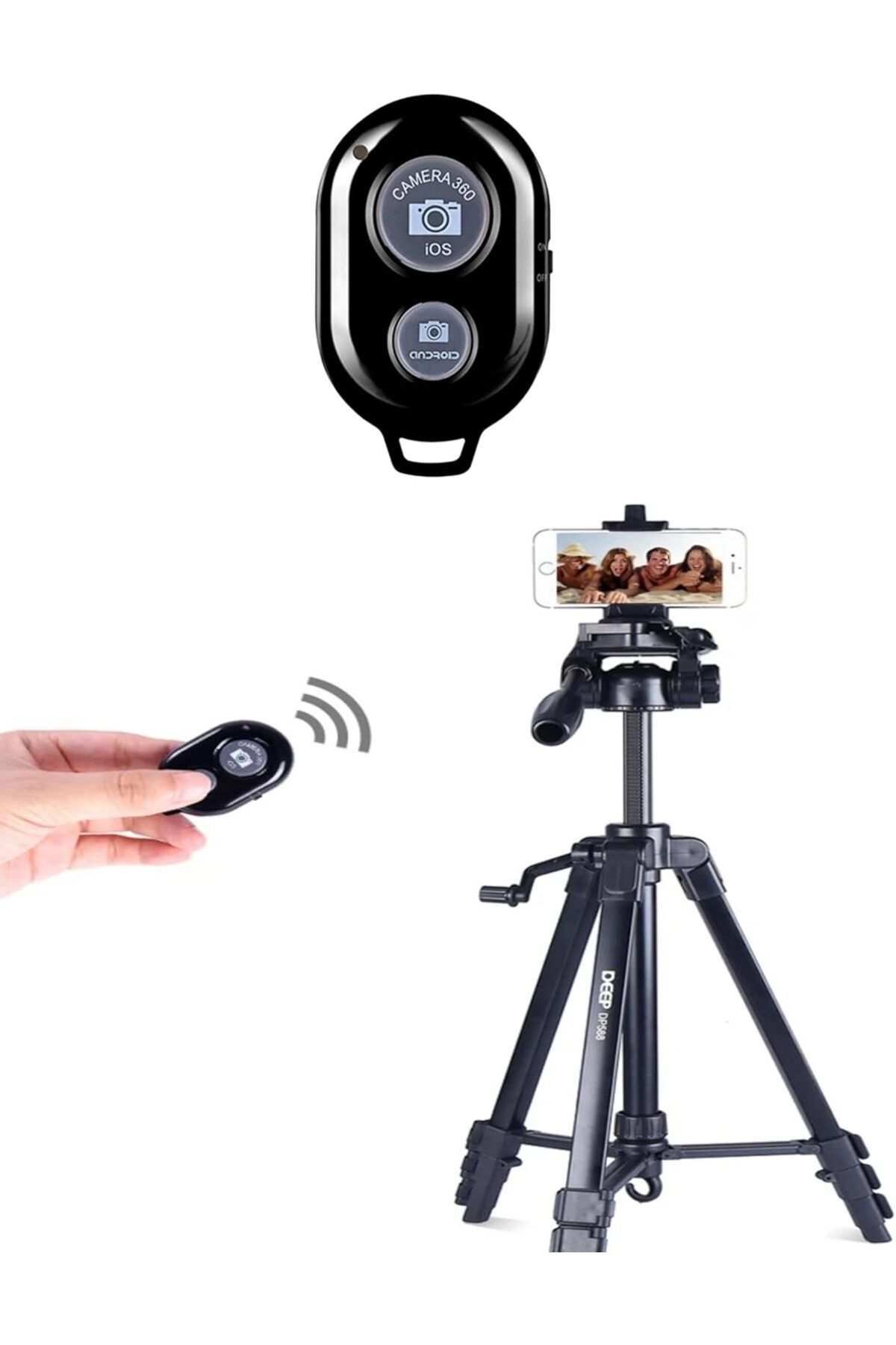 STOREMAX nffashopm Bluetooth Uzaktan Kumanda Pilli Tüm Telefonlara Uyumlu Video Selfie Ve Fotoğraf Çekme S
