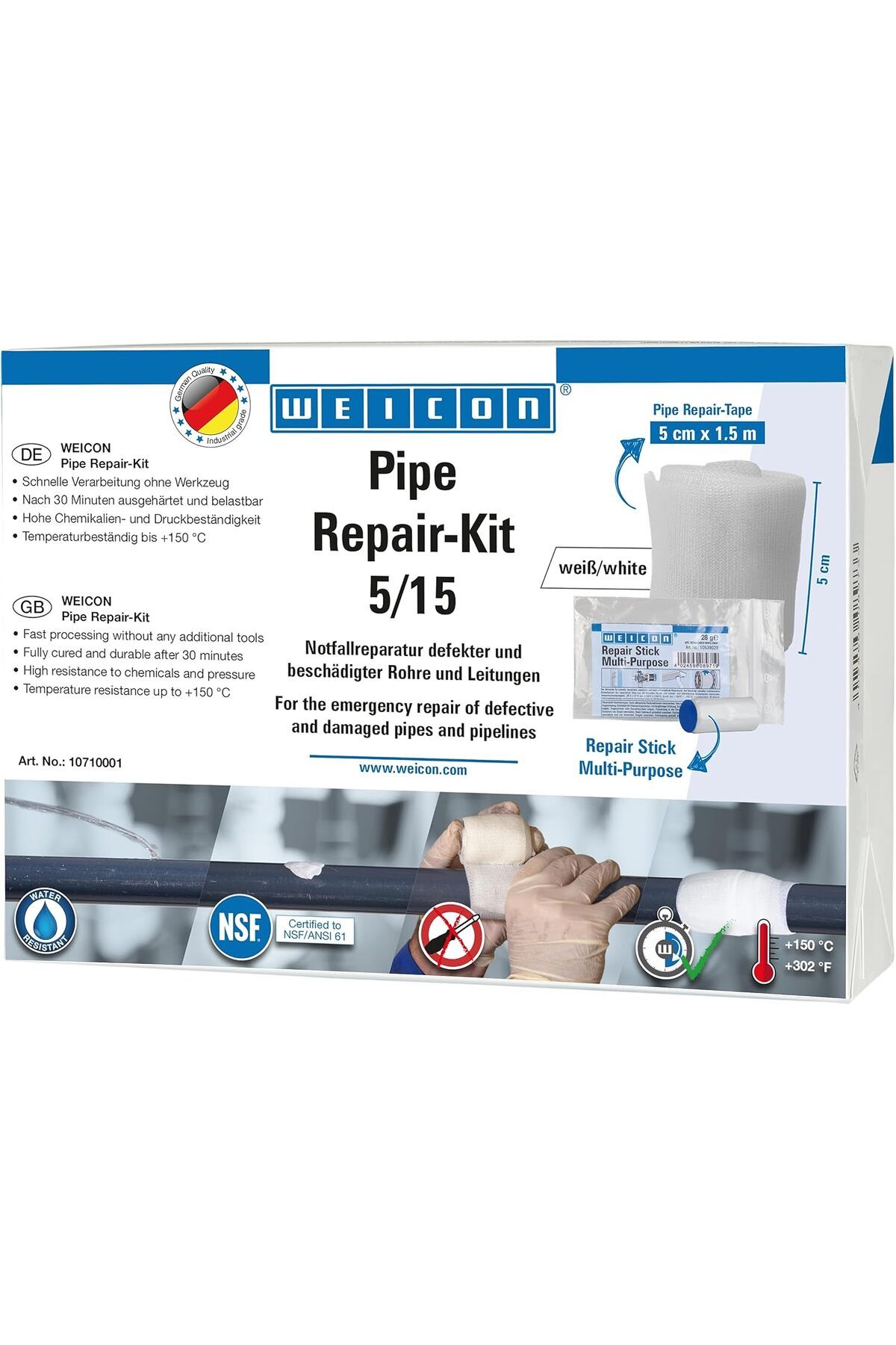 salesalbutik Boru Tamir Seti 5 cmx1,5 m 1 Set