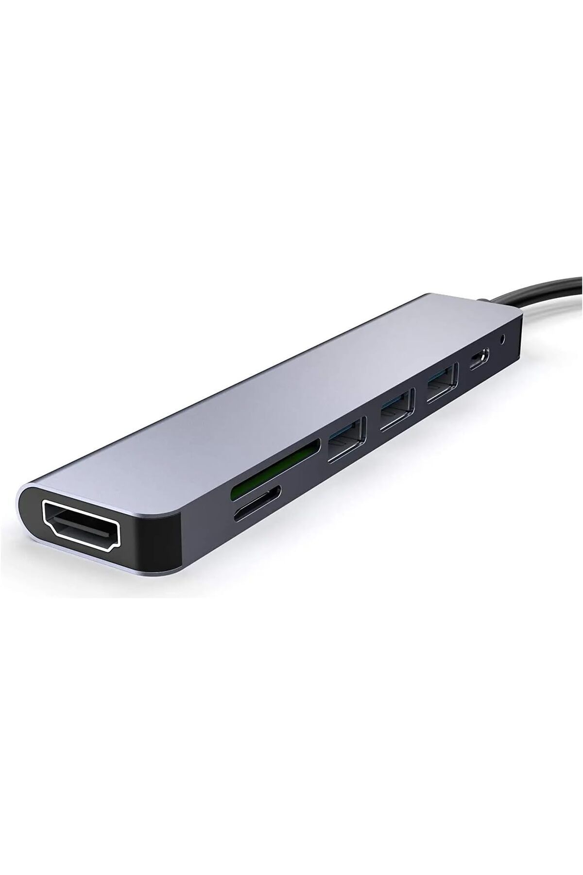 STOREMAX srhtDS Fc-17 Type-C To 3*usb 3.0 4K Ultra Hd HDMI Sd Tf Kart Girişli 7ın1 Çevirici Hub Adaptör D
