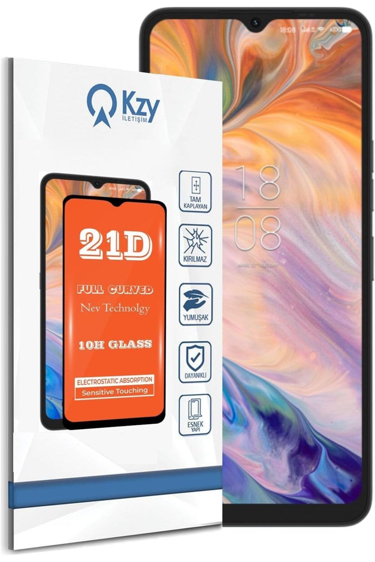 yenibagshop Reeder S19 Max Pro Uyumlu Tam Kaplayan 21d Temperli Ekran Koruyucu Cam