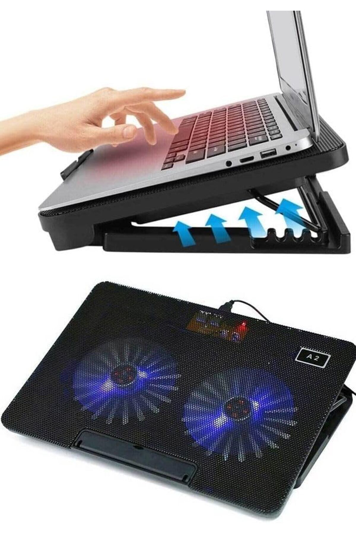 STOREMAX lbstorex Çift Fanlı Üç Kademe Ayarlanabilir 17'' Laptop Soğutucu Fan Newdsng 1116818