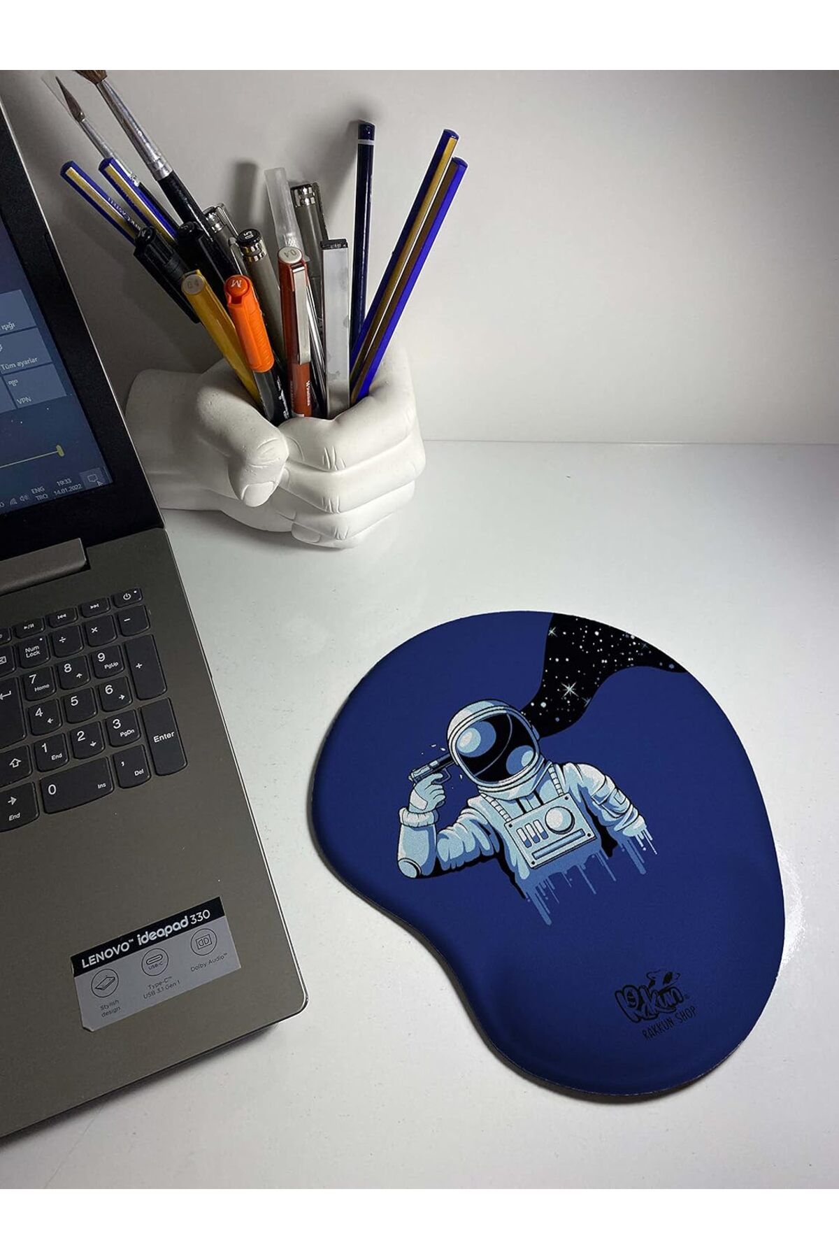 STOREMAX nffashopm Shop - Astronot 2110 Baskılı Bilek Destekli Mouse Pad storestarx 1051353