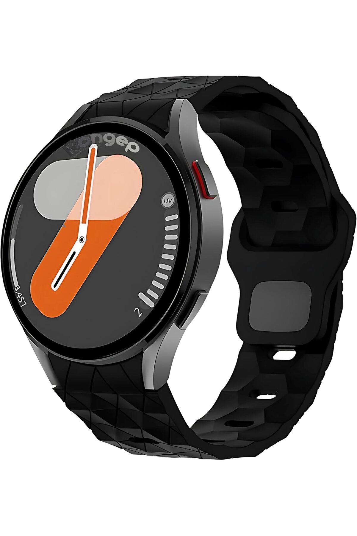 STOREMAX nffashopm Sportif Football Pattern Loop 20mm Kordon ile Uyumlu Galaxy Watch 7/6/5/4 Serisi için Ga