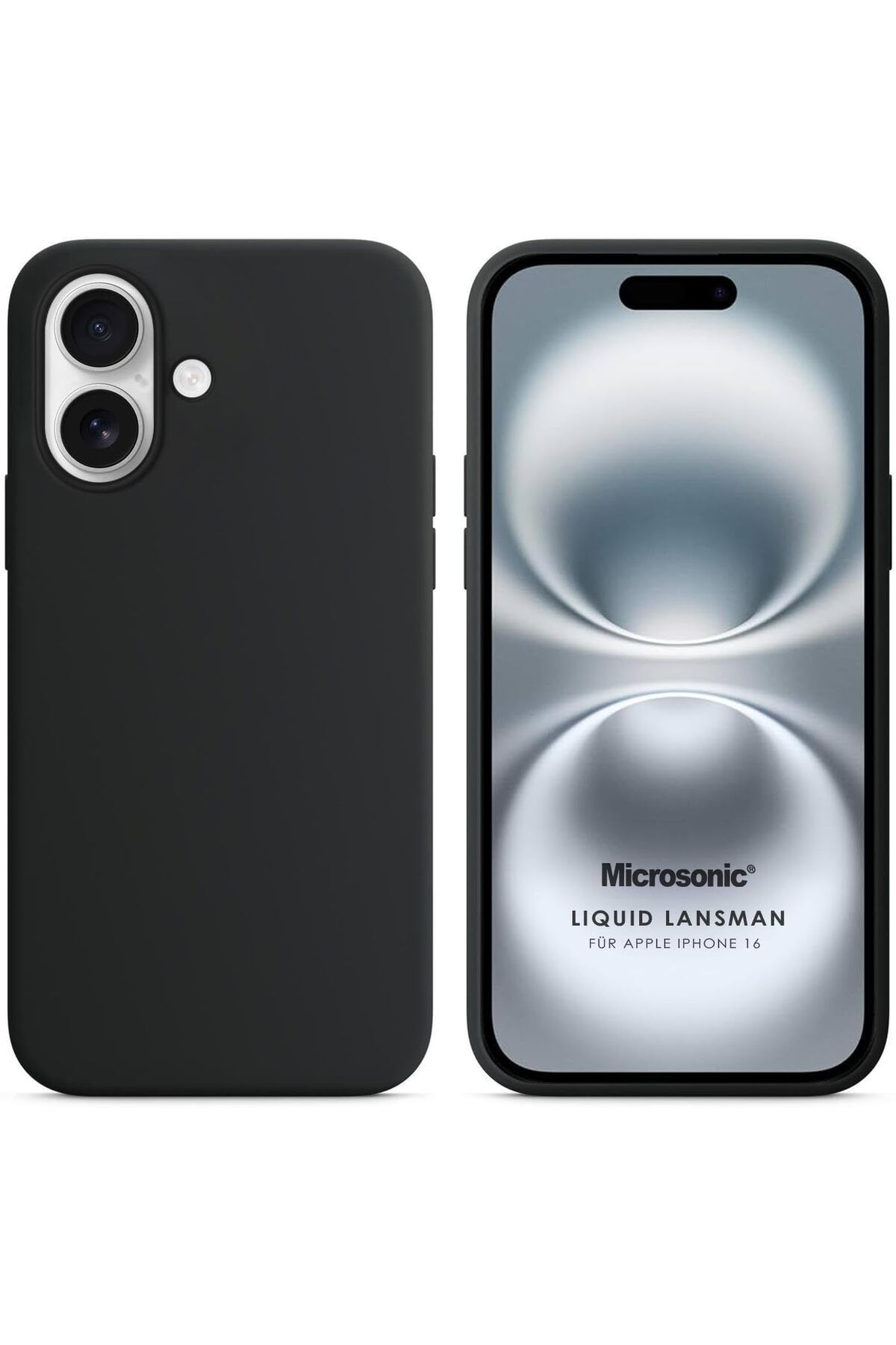 STOREMAX nffashopm iPhone 16 Kılıf Liquid Lansman Silikon Siyah [iPhone 16 ile Uyumlu Kılıf - Siyah] stor