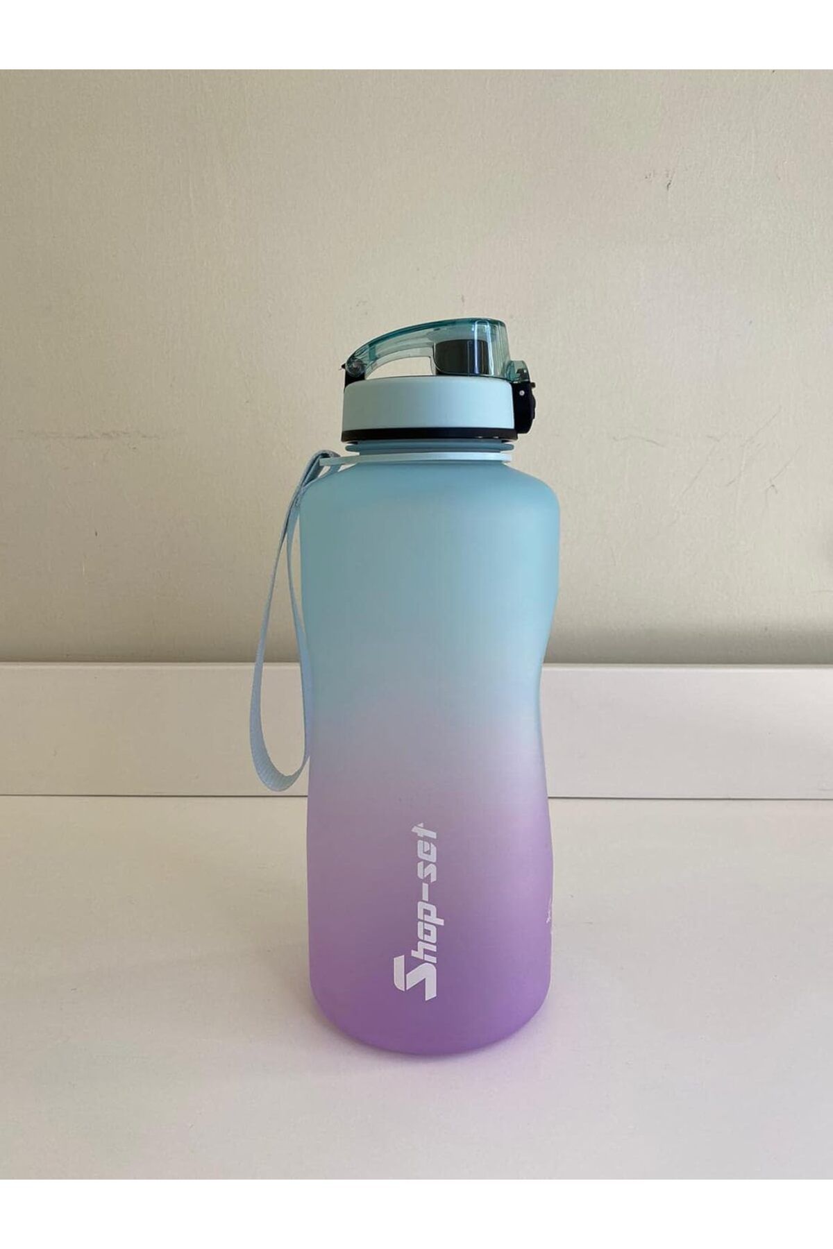 STOREMAX buymxx 2000 ML Tritan Motivasyonlu Su Matarası SÜZGEÇLİ (LİLA - AÇIK MAVİ) desiny 1082424
