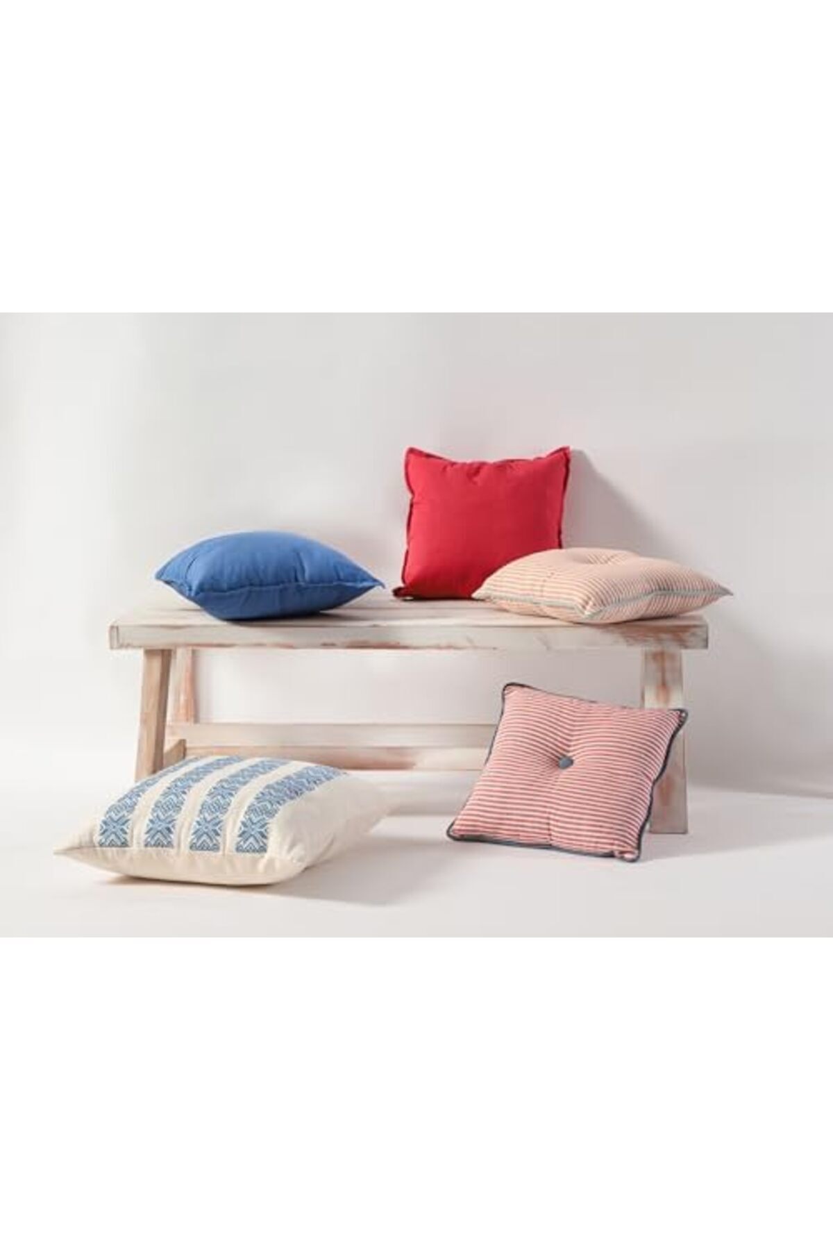 STOREMAX-Ntwork Chantilly Blue Woven Cotton Pillow 50X50Cm Art 1087243 3