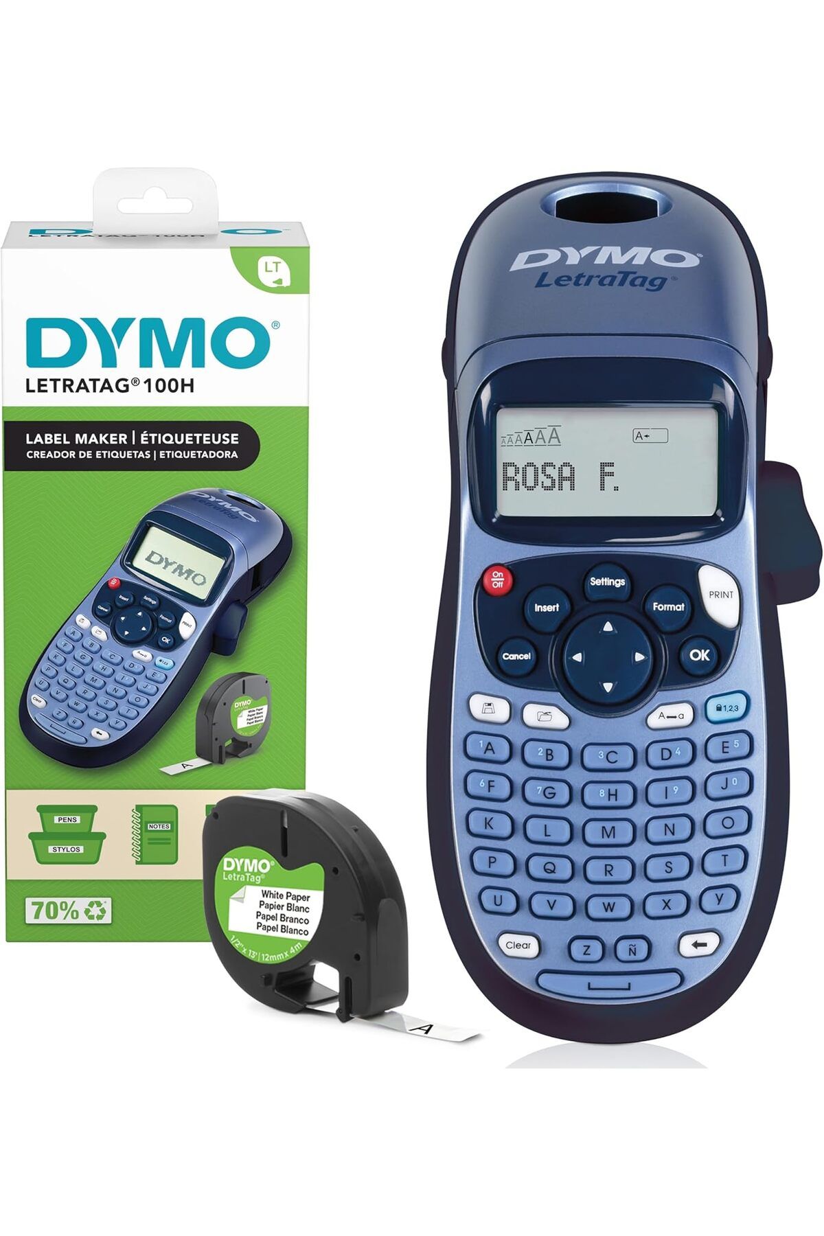 STOREMAX nffashopm Dymo Letratag Elektronik Etiketleme Makinesi -12 Mm. Letratag Şeritlerle Uyumlu storestar