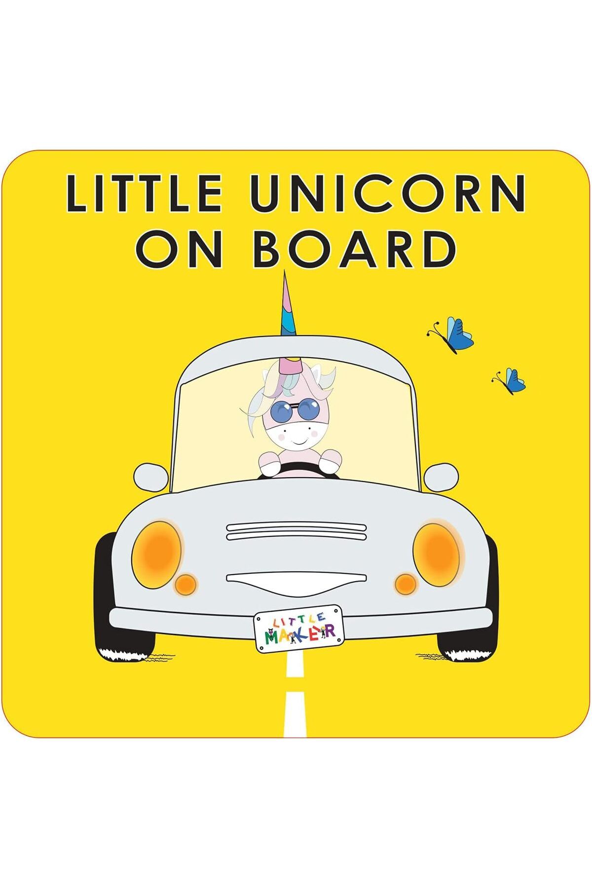 STOREMAX cmllashop Maker Unicorn on Board Car Sticker 542093