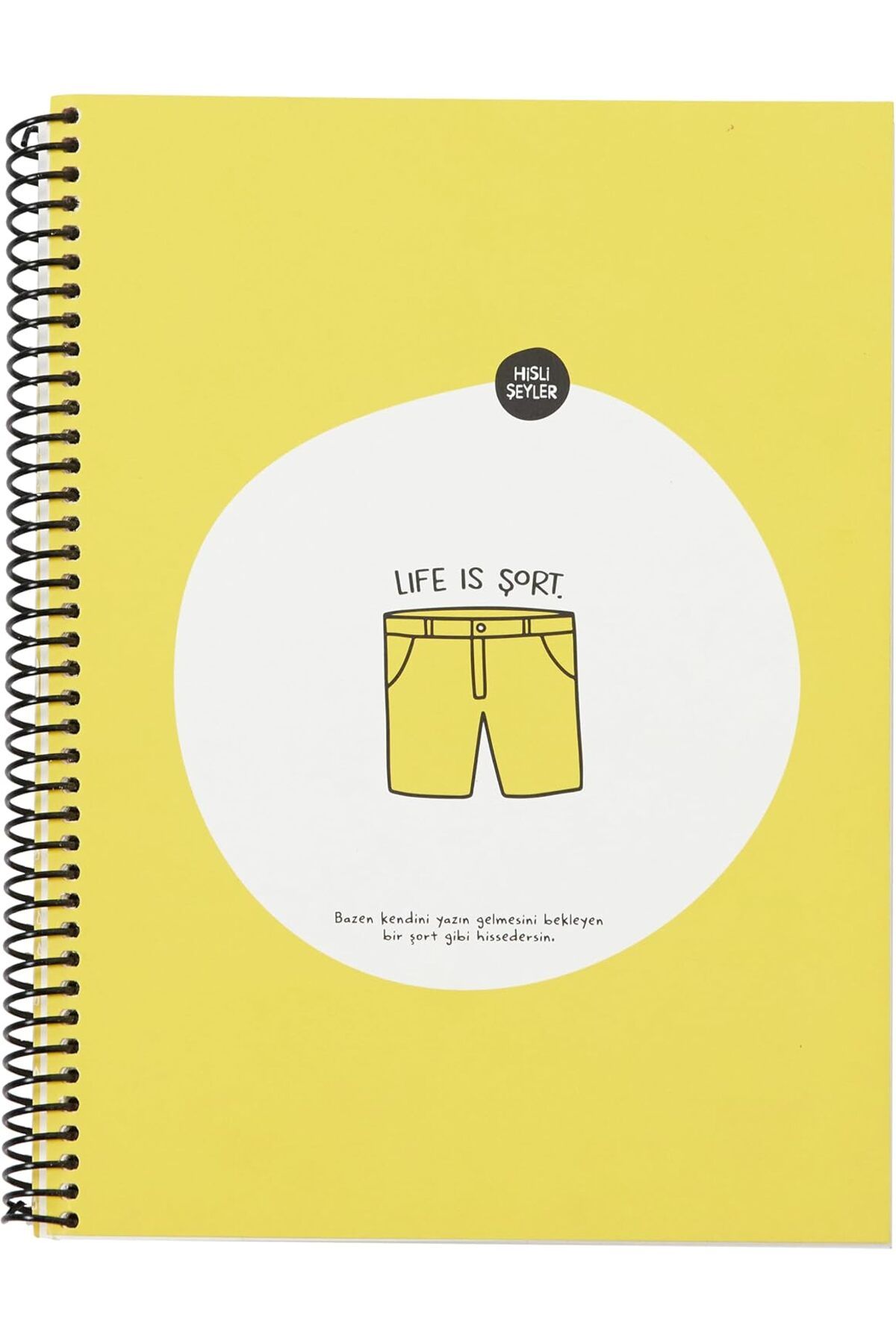STOREMAX cmllashop Şeyler 80 Yaprak Kareli Hafif Kağıt Stickerli Defter, Şort, 18.5x25cm 542093