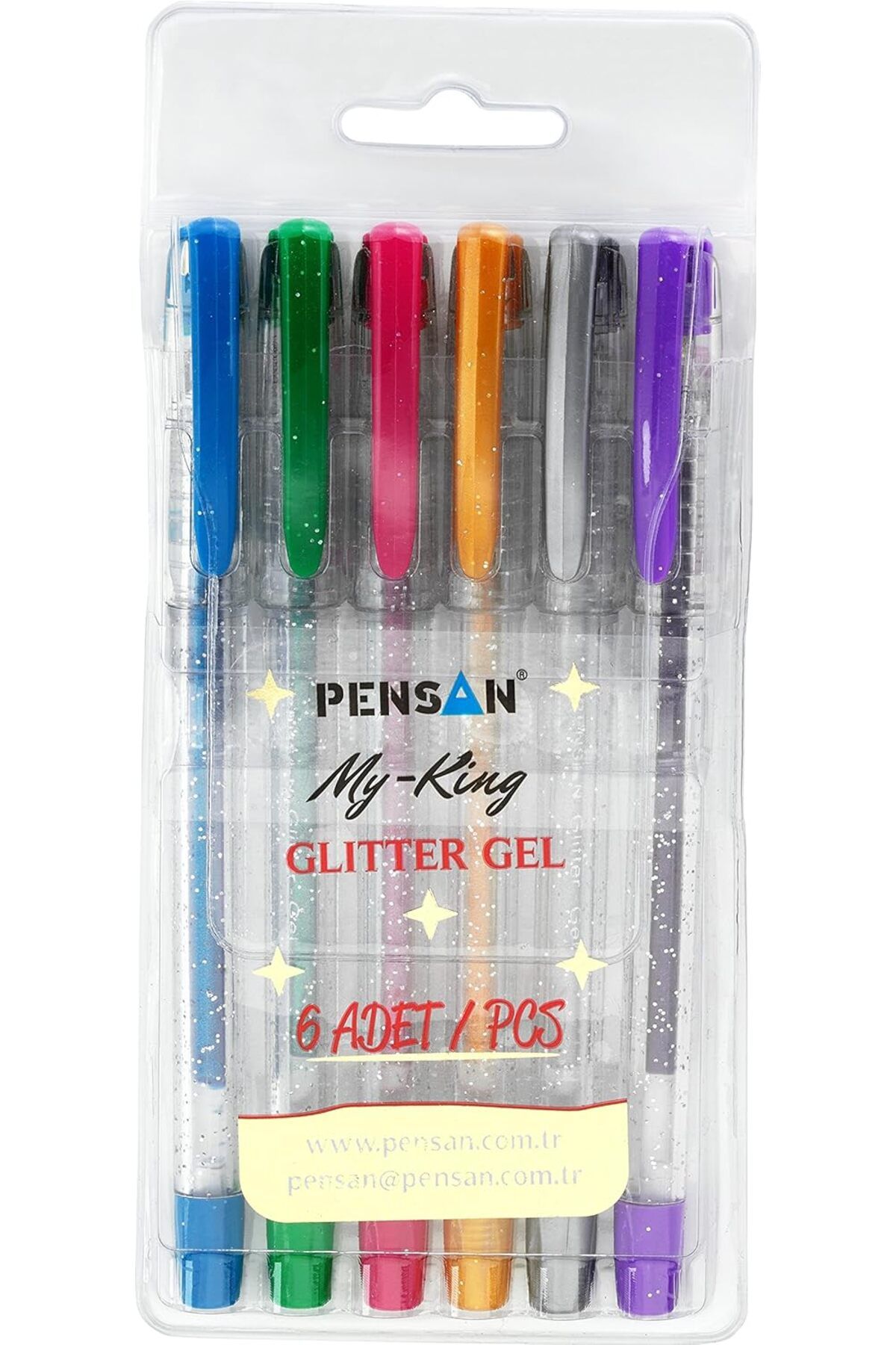 STOREMAX nffashopm My-Kıng Simli Jel Kalem 6Lı Set - PE02227JK00S6 storestarx 1051353