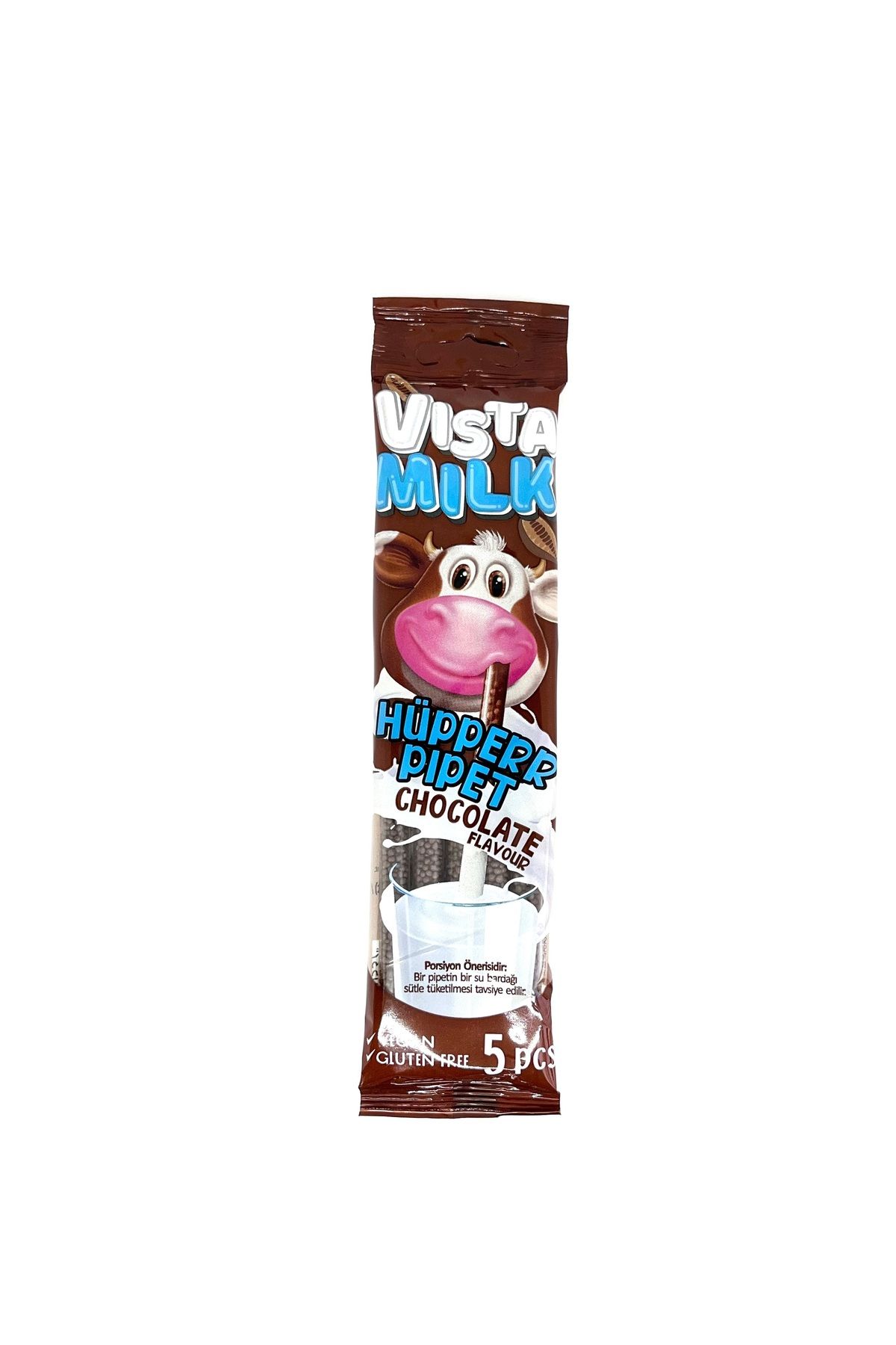 Vista Milk Çikolatalı Hüpperr Pipet 5'li