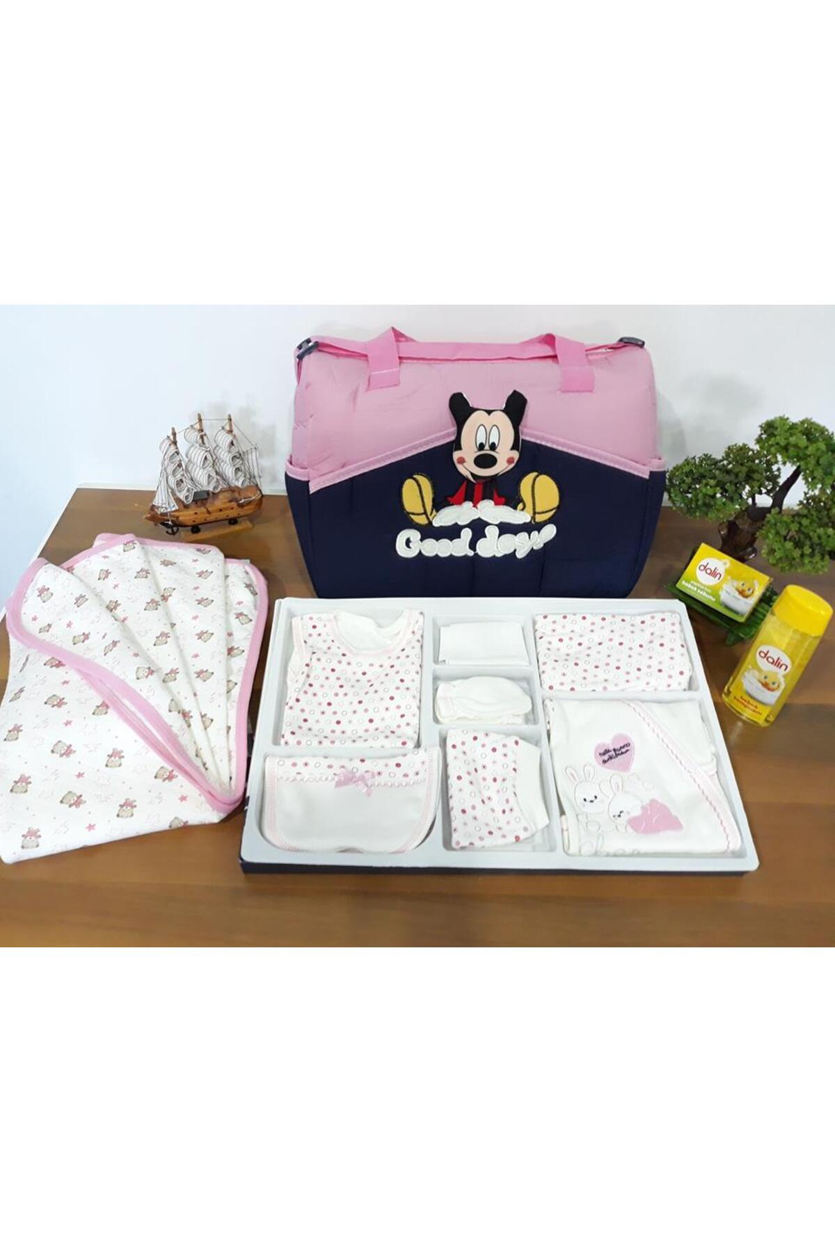 bebegen Kız Bebek Doğuma Hazırlık Hastane Çantası Seti fotoğrafı 3 (önizleme)