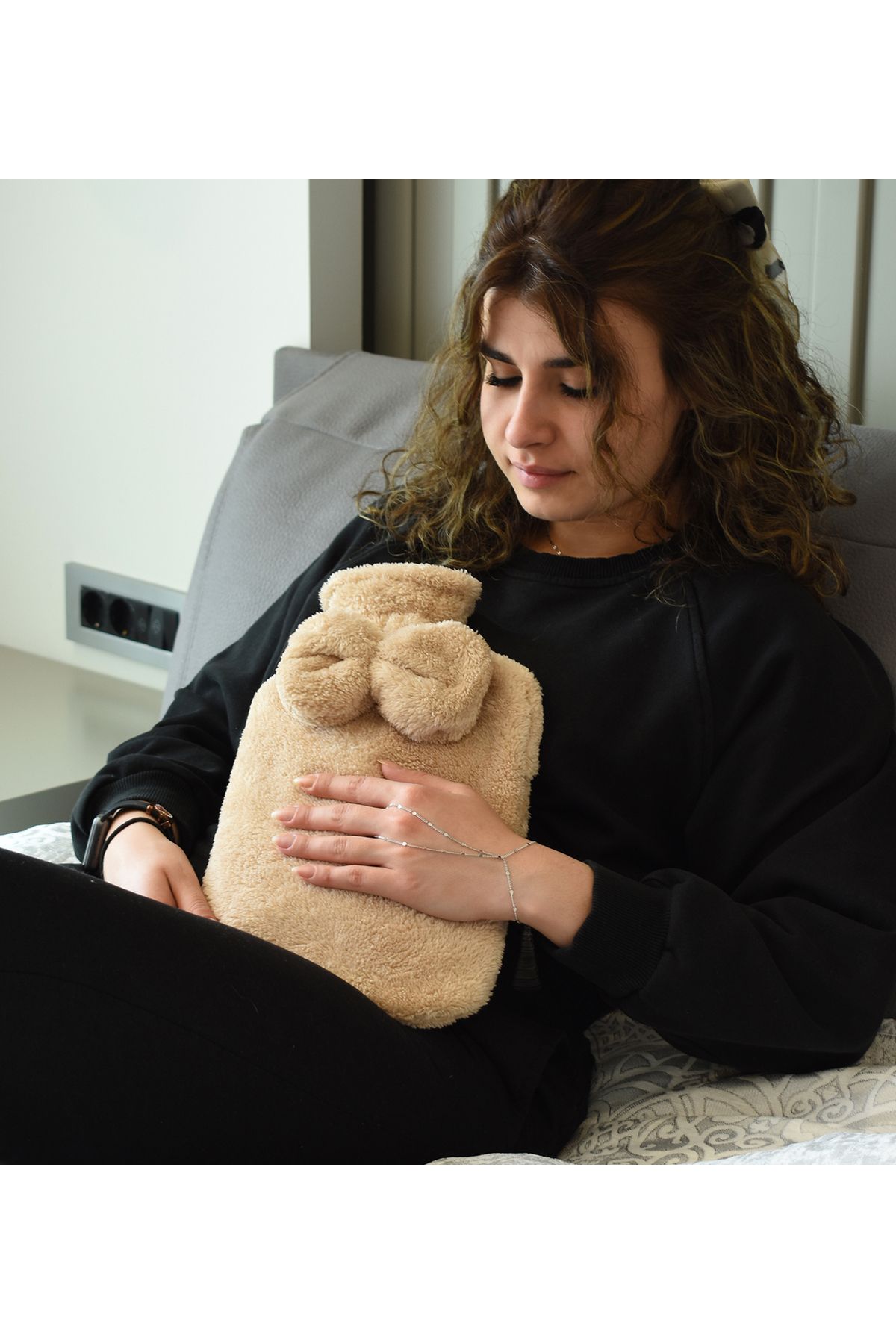 Özgüner Oyuncak Peluş Koruyucu Kılıf Krem – Su Torbaları İçin Konforlu ve Dekoratif Seçim