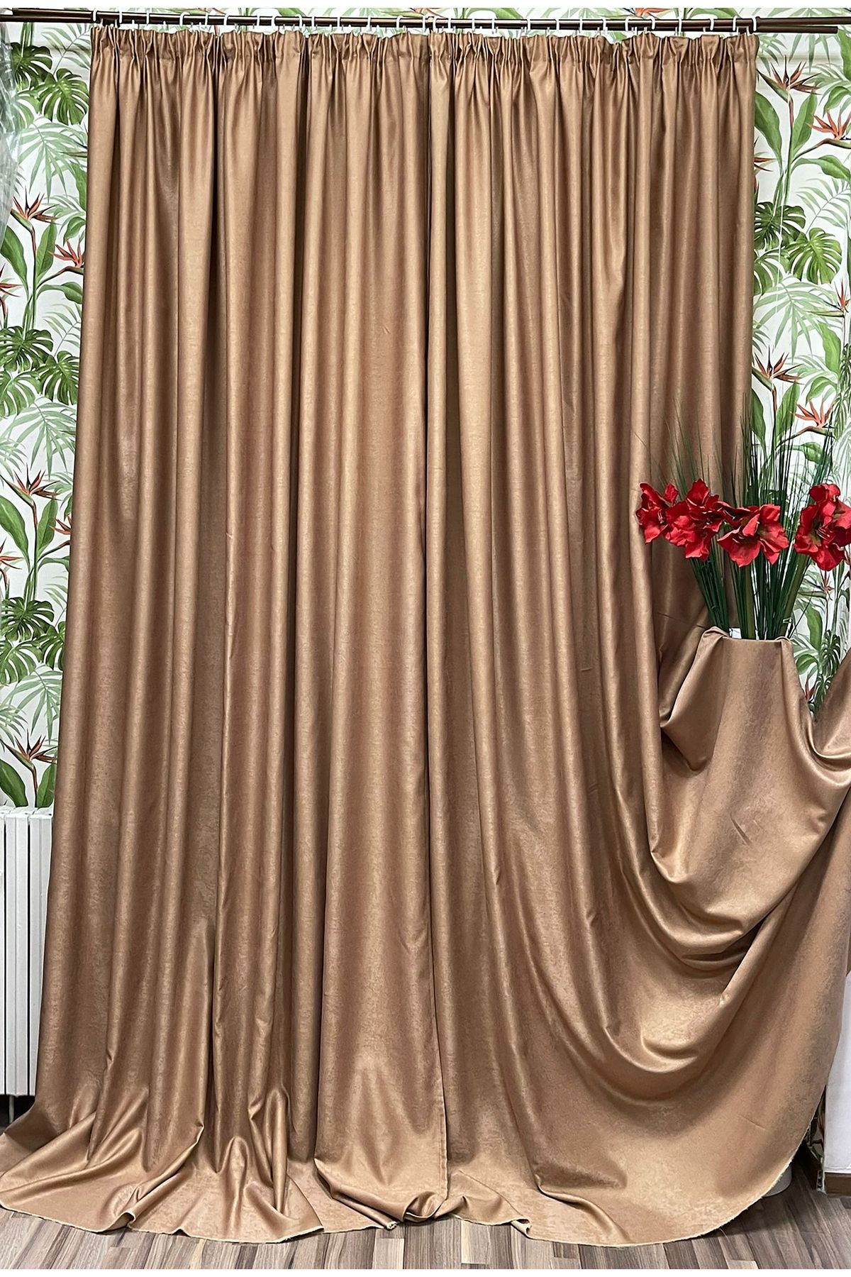 Liz Line Set Doua Draperii So, Almond, Colectia "monocrom'' By Liz Line, 2x350x245cm, Cu Rejansa - 350 x 245