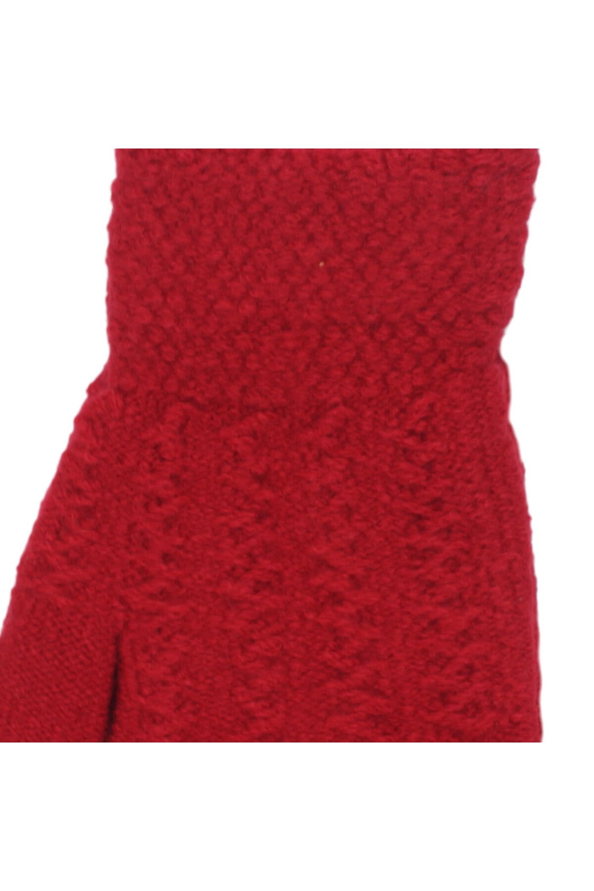 bebegen Kız Çocuk Kırmız Gri Parmaklı Triko Eldiven 4-8 Yaş fotoğrafı 4 (önizleme)