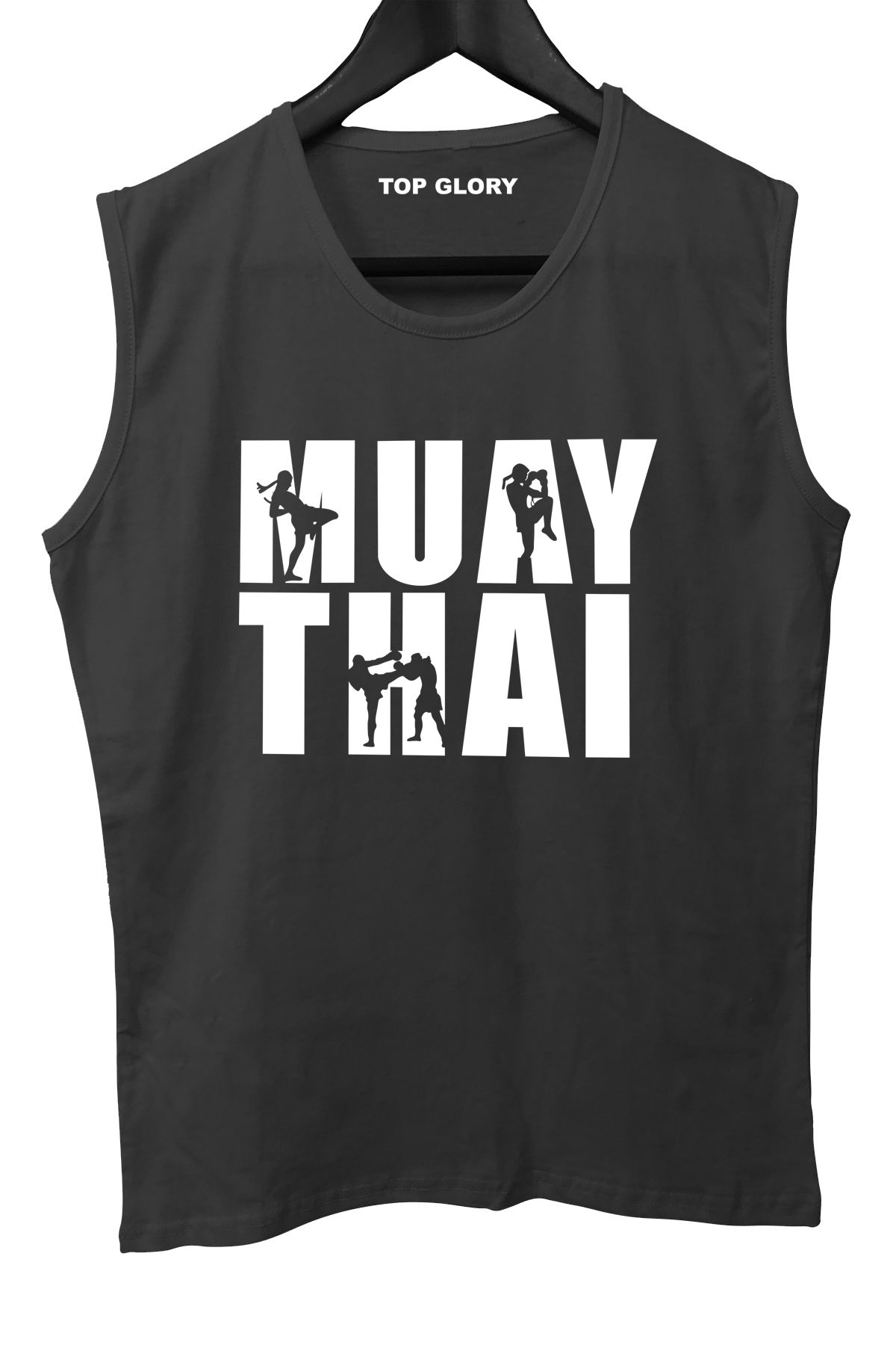TOP GLORY Muay Thai Kolsuz Sporcu T-shirt Tank Top Sporcu Fitness Atlet
