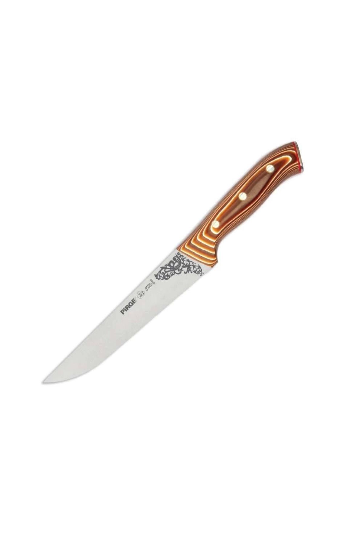 Marsilyan 32103 Elite Kasap Bıçağı 19 cm - Kahverengi Perçinli Kompozit Sap