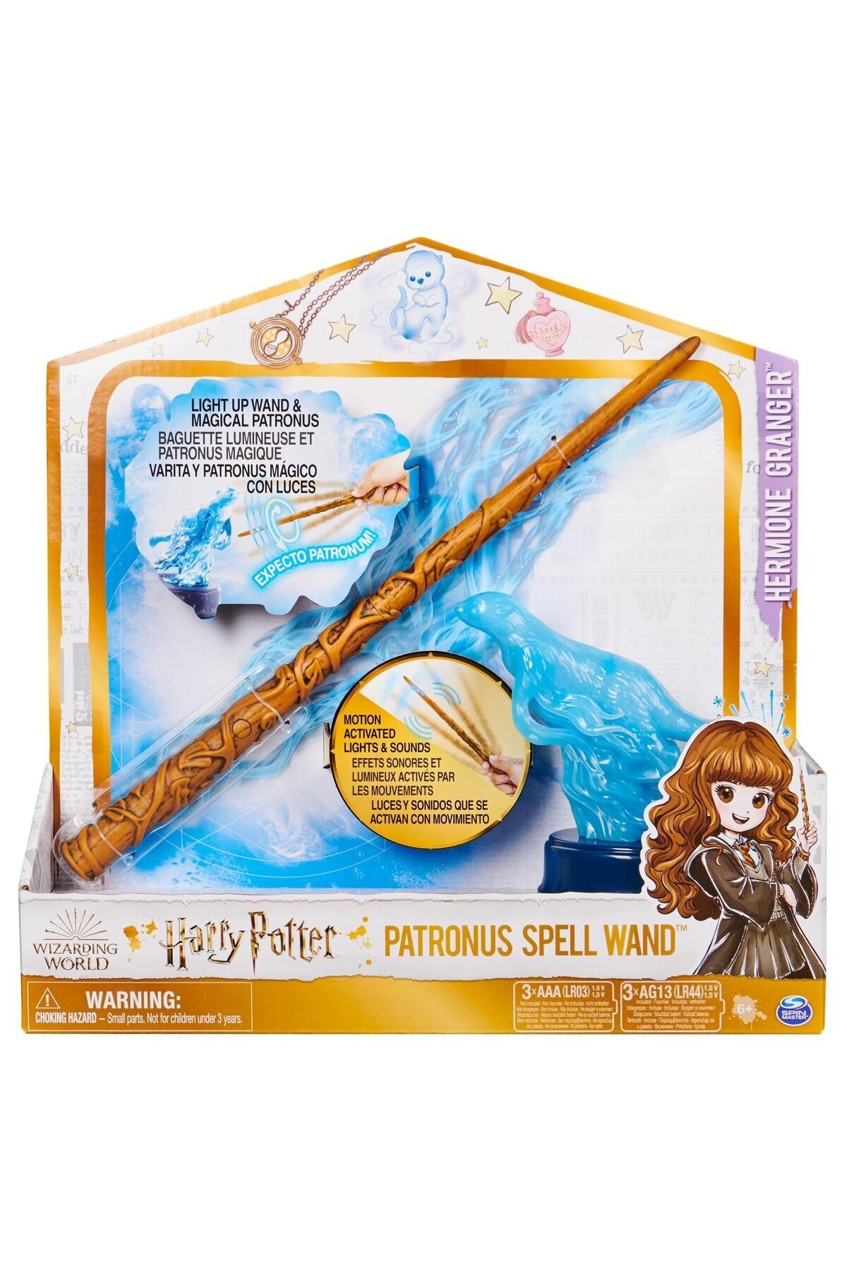 Wizarding World-Figurina bagheta vrajitor Bagheta cu patronul Hermione 1