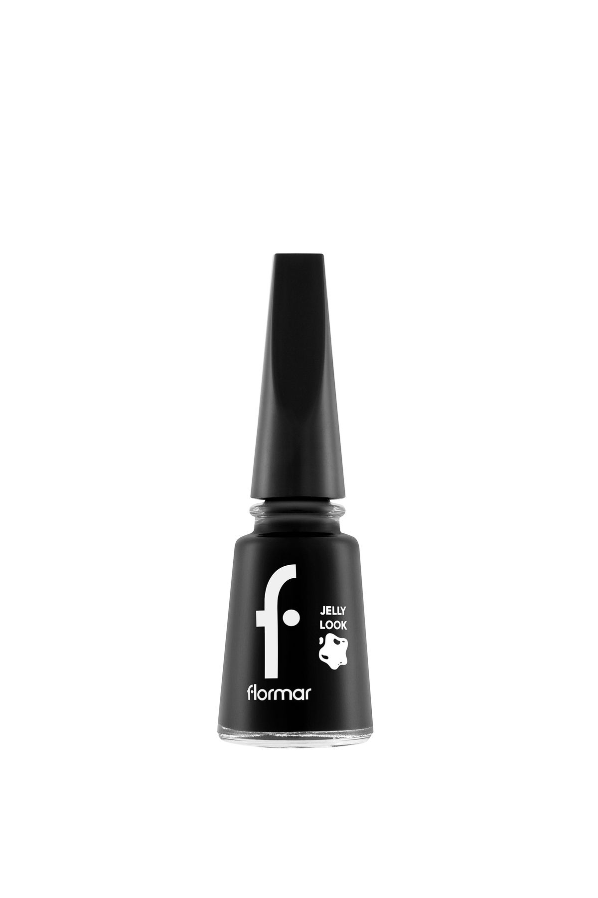 Flormar-Flormar Jelly Look Nail Enamel JL28 Patent Black Leather 1