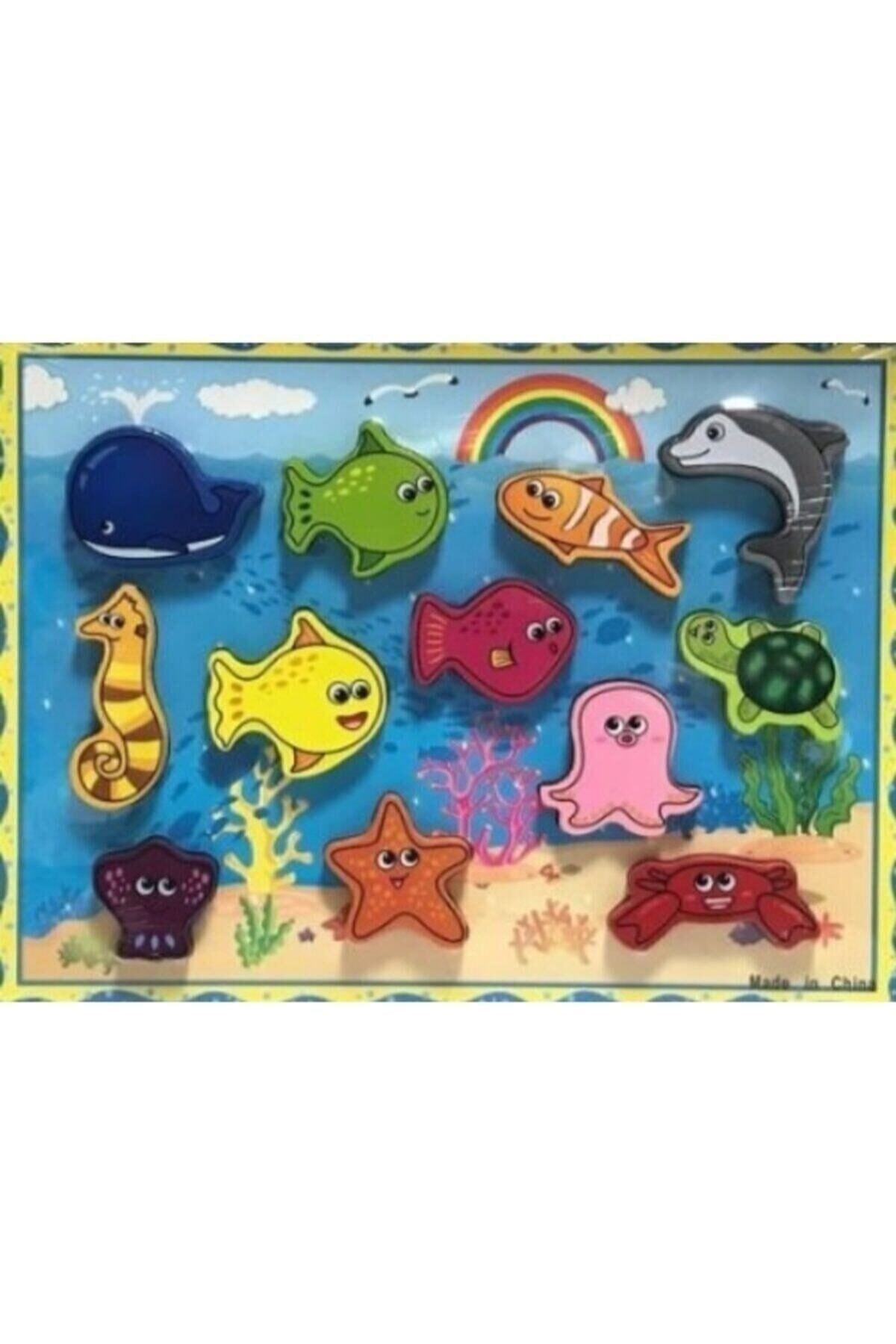 Mhm Collections Ahşap Mıknatıslı Balık Tutma Ve Ipe Dizme Oyunu