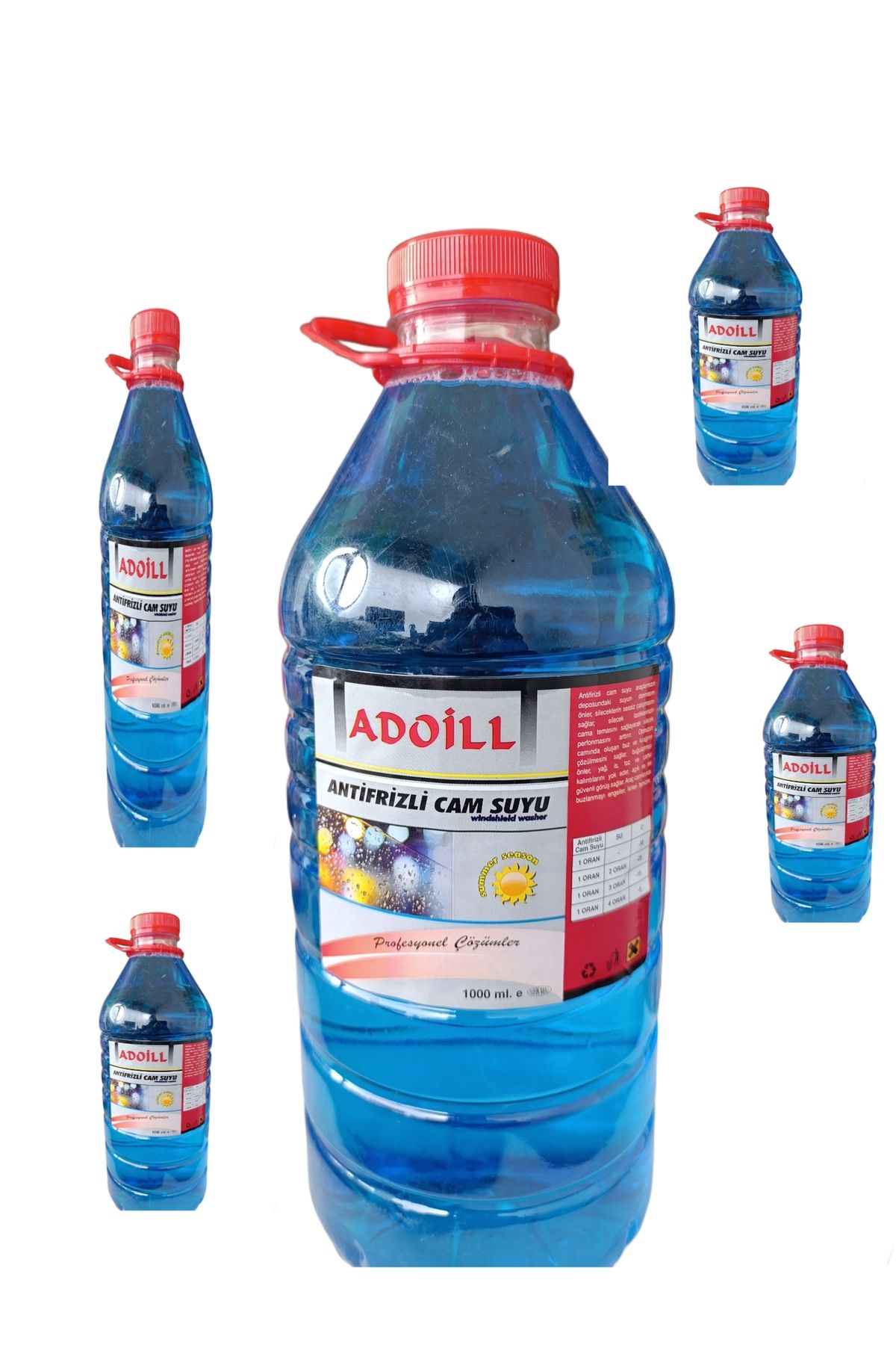 Adoil ADOİLL CAM SUYU ANTİFİRİZLİ 5 ADET EKO PAKET